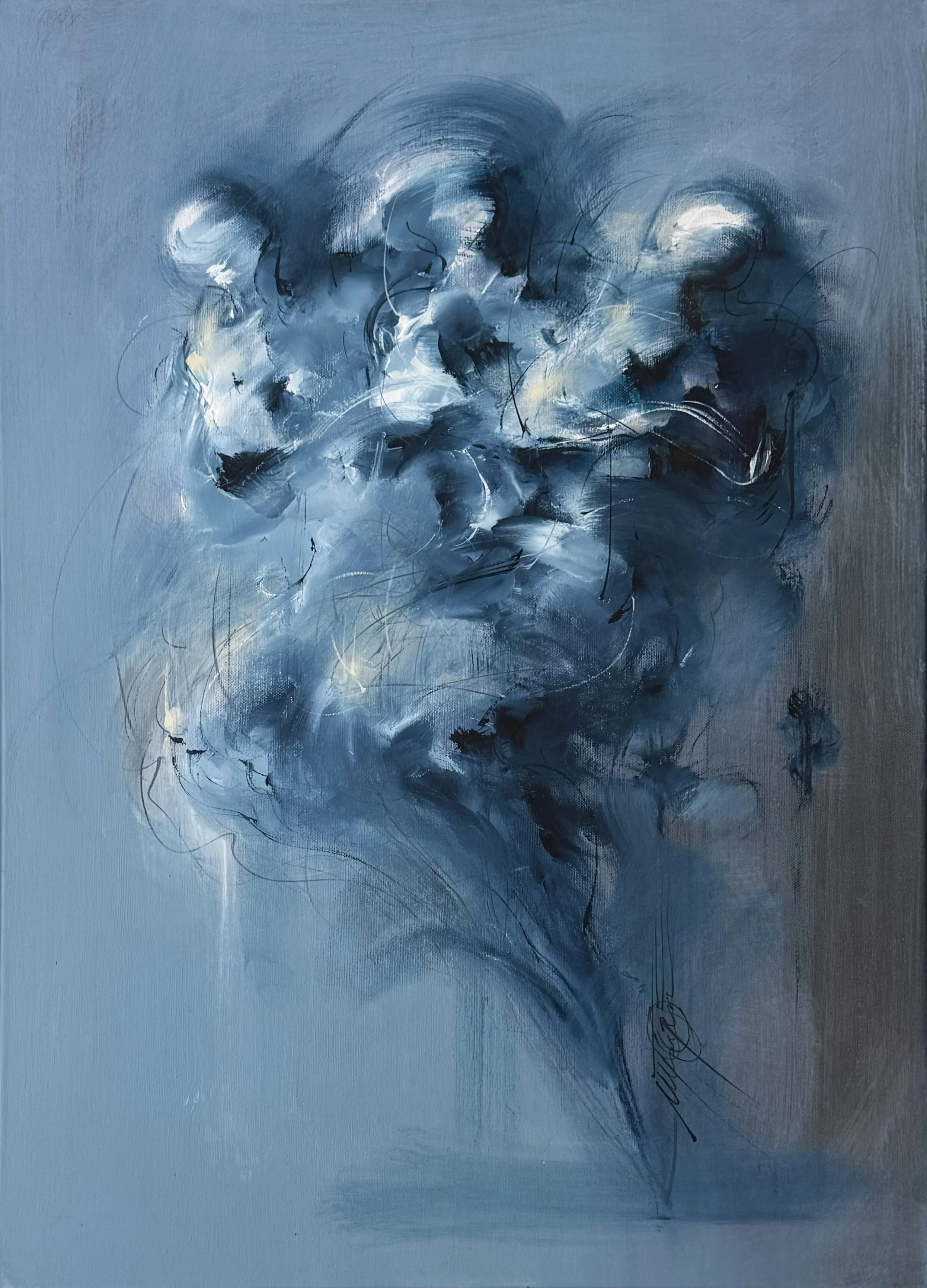 Himinbjartur 70x50 cm. 