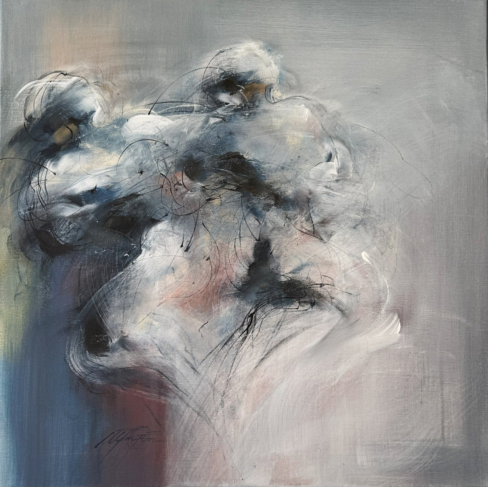 Dansað í þögn 60x60 cm. 