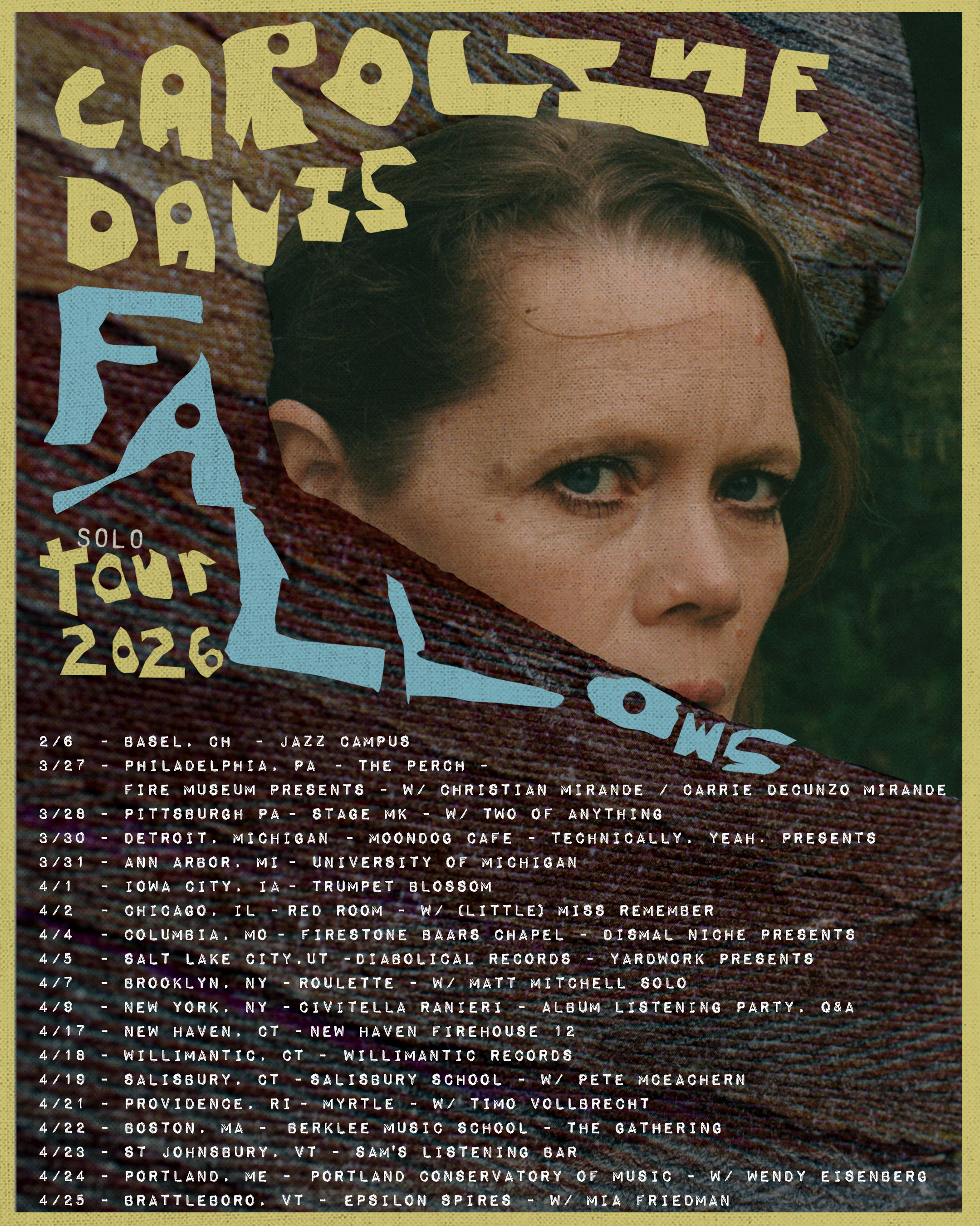 Caroline Davis Solo: Fallows Tour - Detroit, MI - Moondog