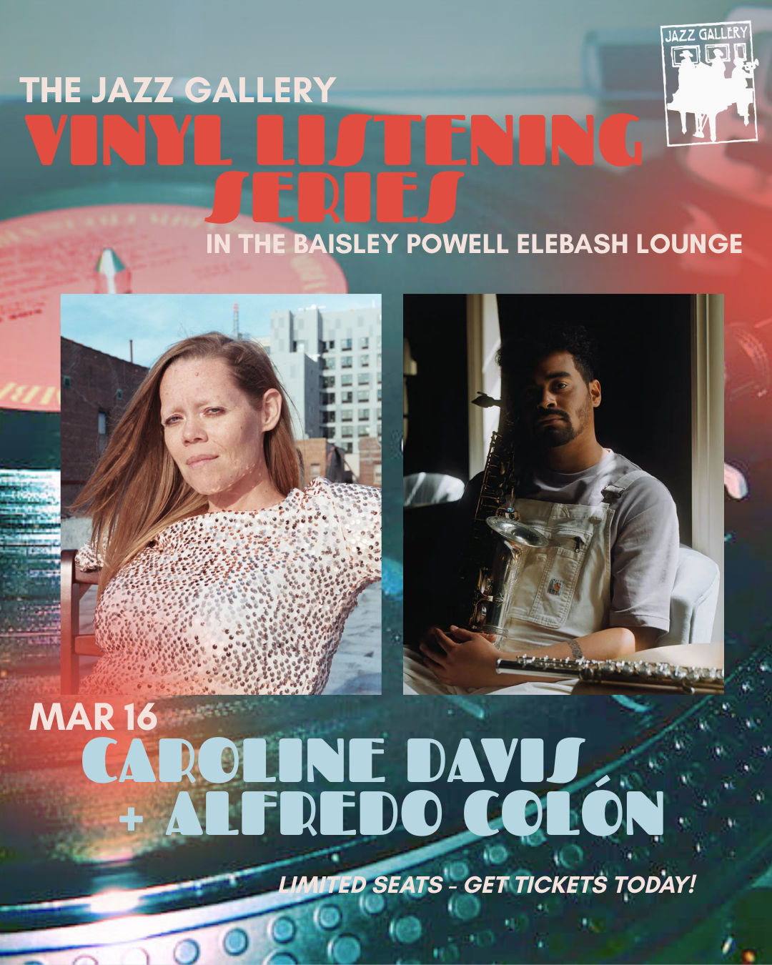 Vinyl Listening Series - Caroline Davis + Alfredo Colón (Jazz Gallery)