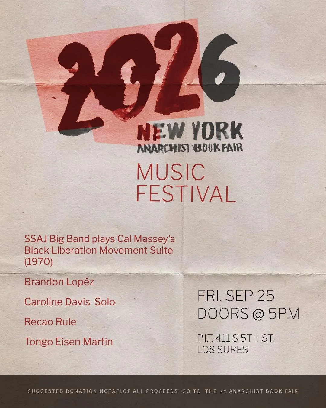 New York Anarchist Book Fair Music Festival - Brooklyn (Caroline Davis, solo)