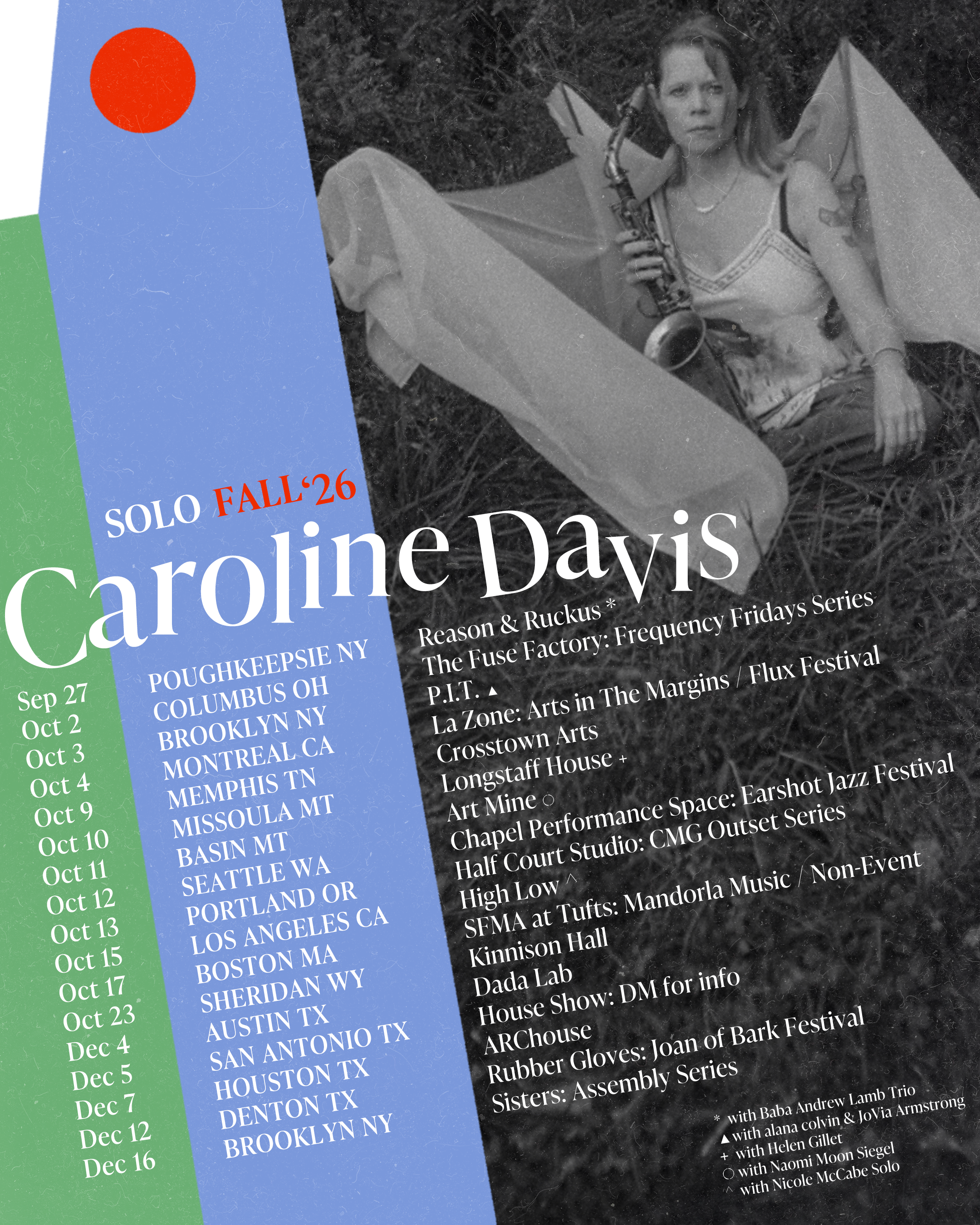 October Solo Tour - Crosstown Arts - Memphis TN
