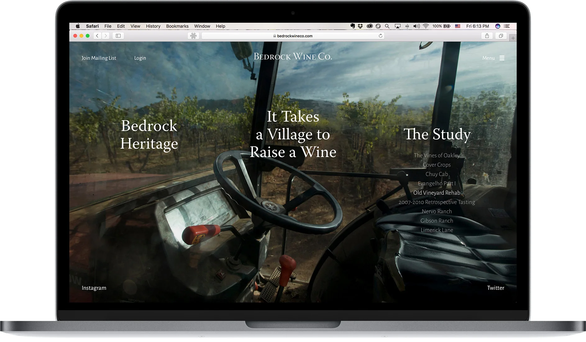Offset and I worked closely with the clients to build a book-like content structure based on three chapters.