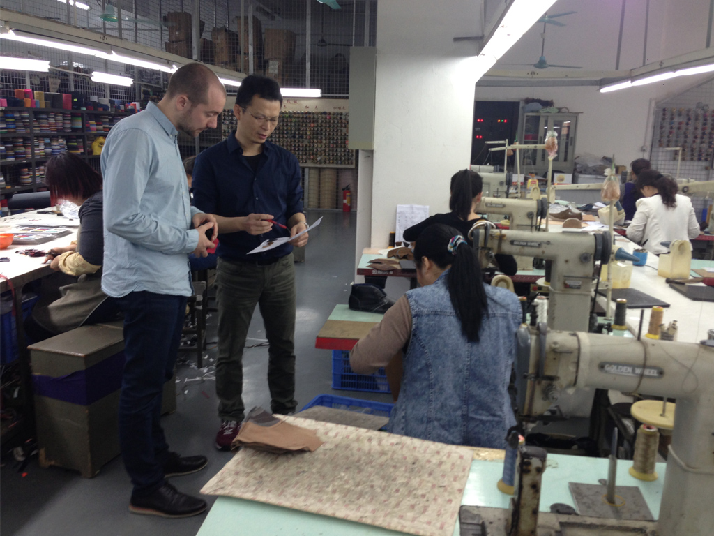 Suppliers and factory visits on a business trip to China.