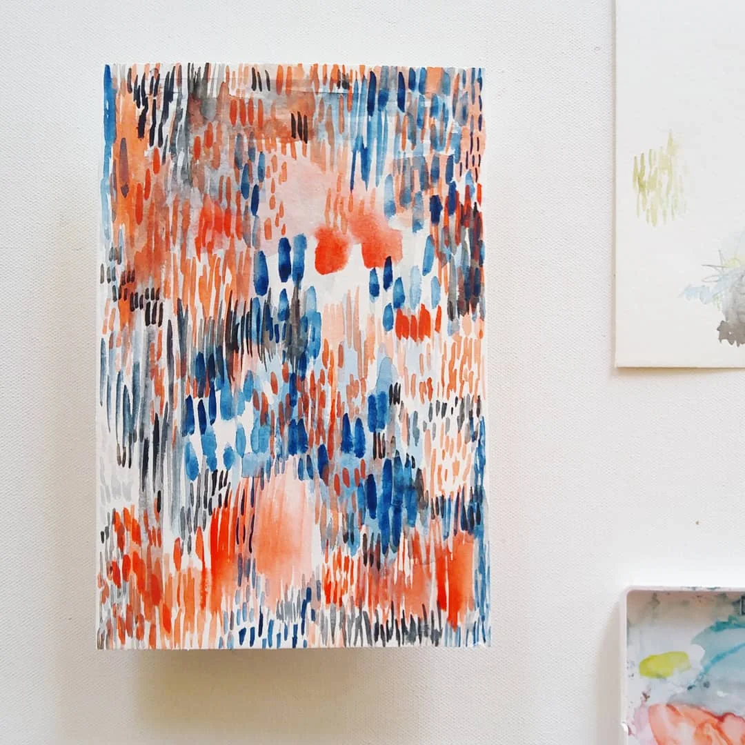 Fear Not Dearheart: Abstract Watercolor Painting