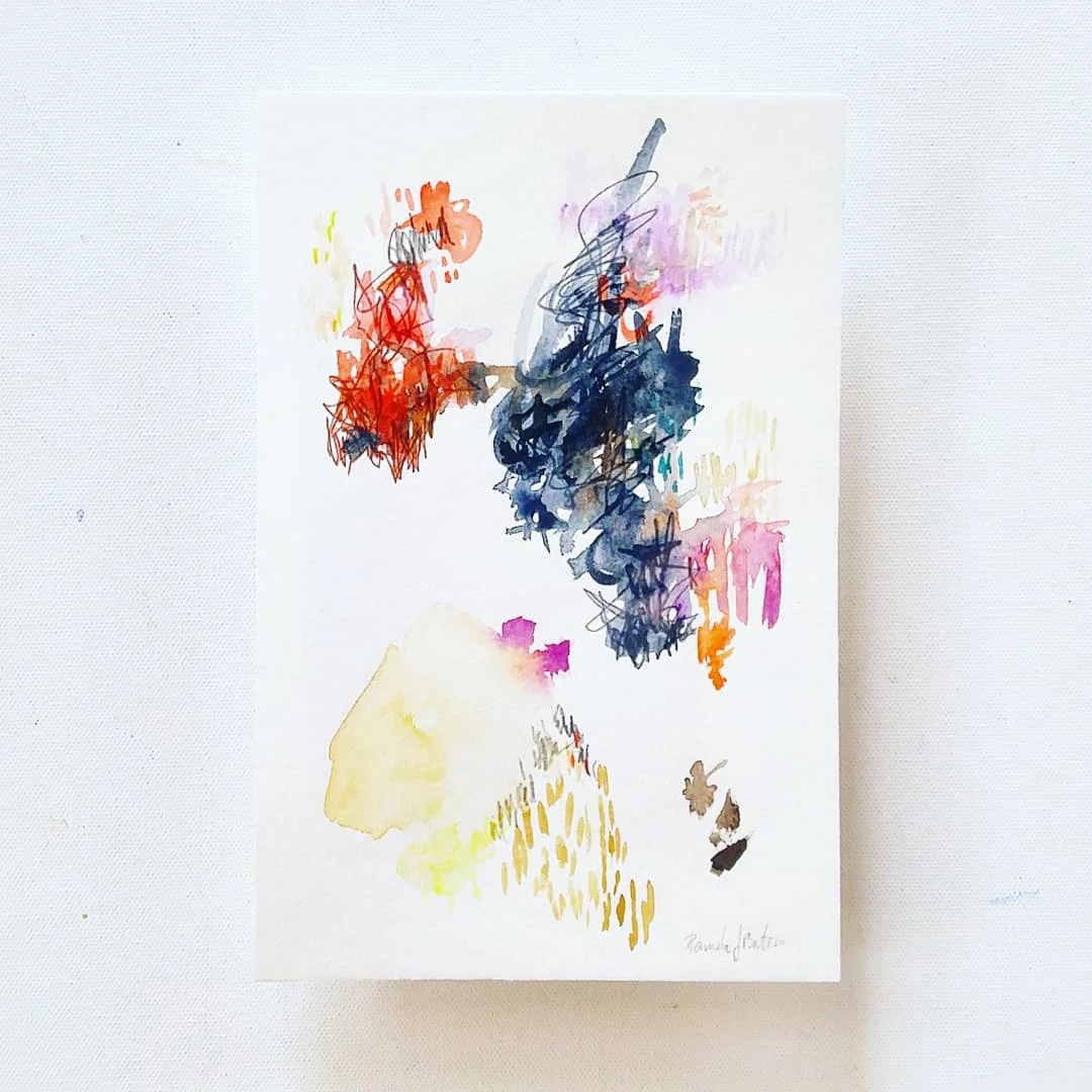 Bliss And Tell: Abstract Watercolor Painting 
