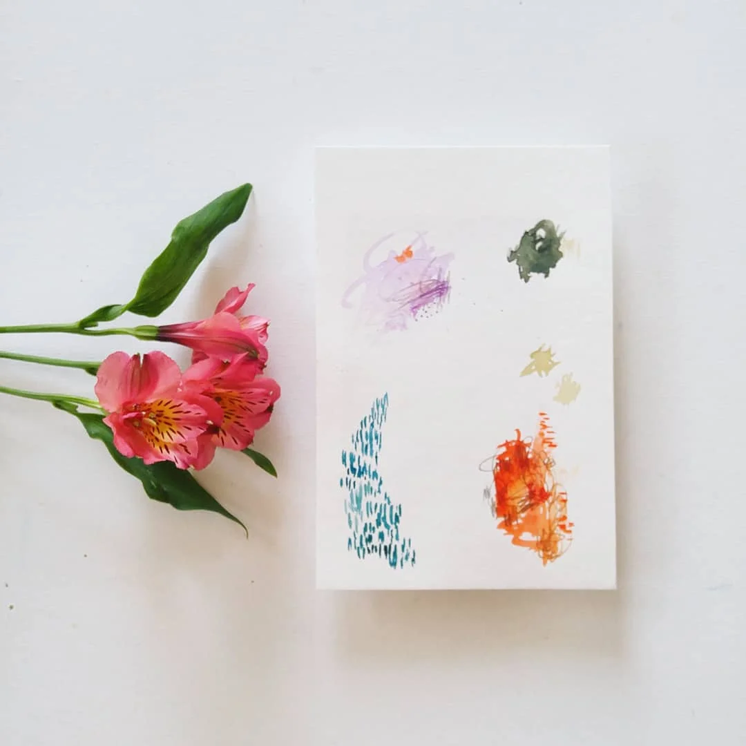 100 DAYS OF PAINTING LEAD TO AN EXPLOSION OF COLOR, MARKS, AND LOVE .