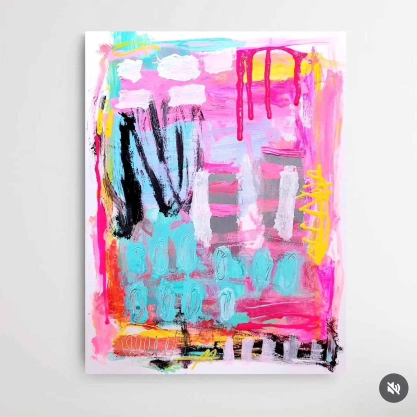Marks and colors for days.
Including some of my inspo at the end. 

&quot;Don't Slam On The Brakes Now'
11 x 14in acrylic mixed media original colorful abstract expressionist painting
Abailable. DM @pamelajbates.

#pinkobsessed
#pinkdecor
#maximalist