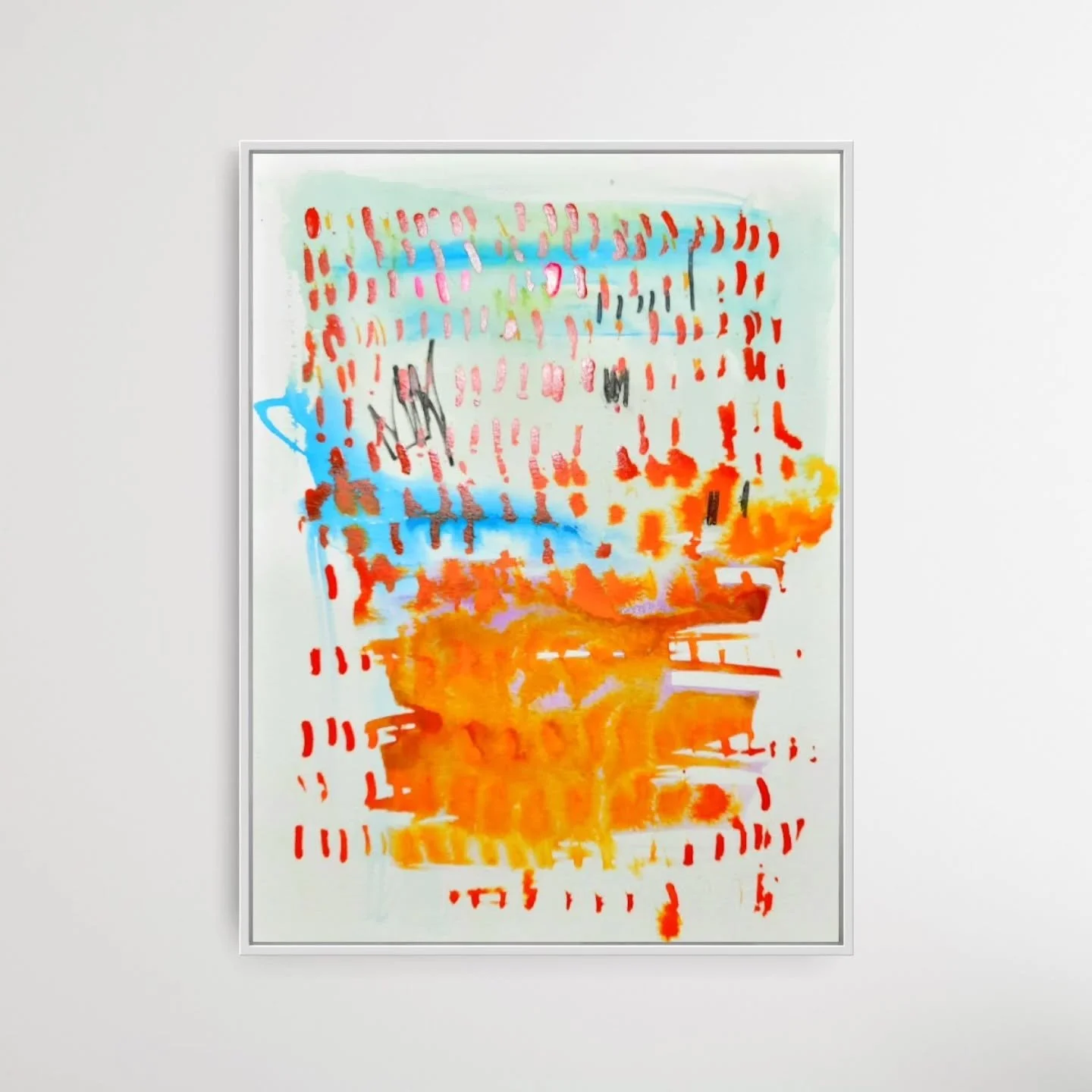 Cool cats dig original art. 😎 ☮️ 

And there is a ton of original art in my studio, including these. They are an antidote to another winter punch of snow. They'd be happier if they found their person. 

Be sure to swipe to take in all the color and 