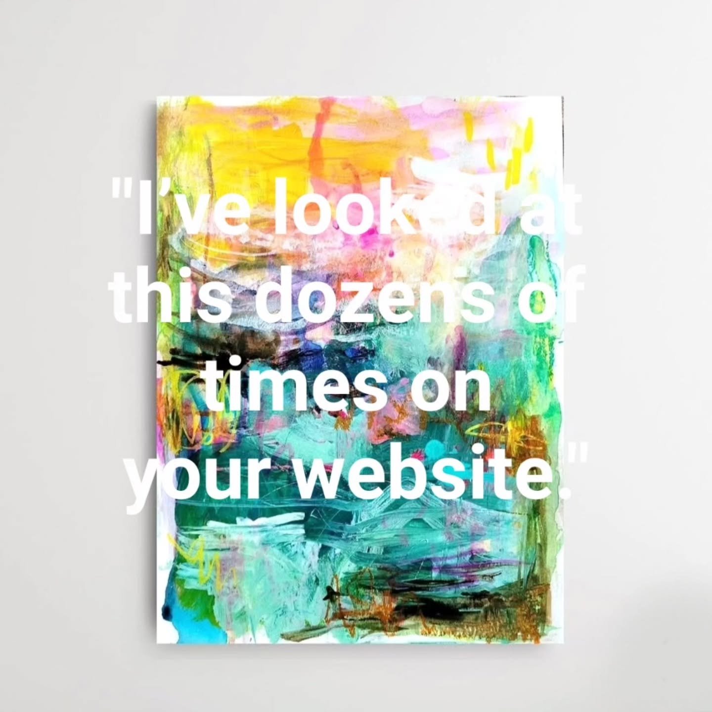 STORY TIME. 📚 Worth a read. If you are out there doing your thing, whether it's art or something completely different, you have to keep putting yourself and your work out there. 

I've shared this piece at SO many times on IG, I've shared it on Pint