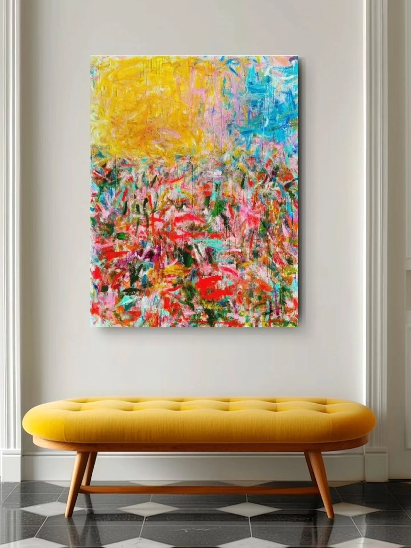 I guess the only thing I could add to the Turner quote at the end, is 'what I feel'. 

Some pics of 'Free Show Every Night'- including during install at my recent solo exhibit at @pmacportsmouth
and with sone of my people gathered in front of it for 