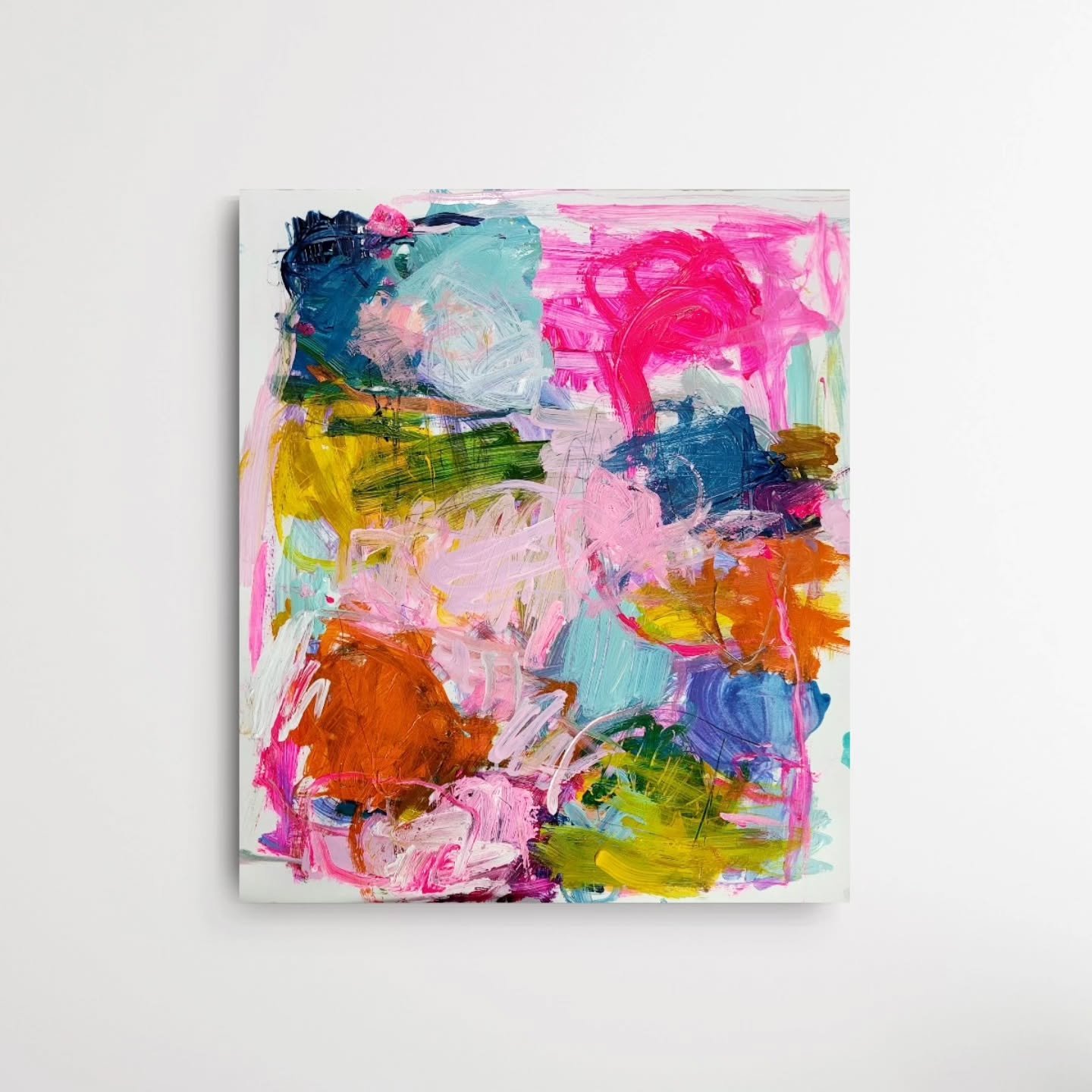 If you have seen some if my Lives lately, thos one has been hanging behind me. 

'Penny Candy'
14 x 17in acrylic mixed media on paper
DM for details or comment LINK.

Been quiet on the Gram, because my best friend is visiting. We've been best friends