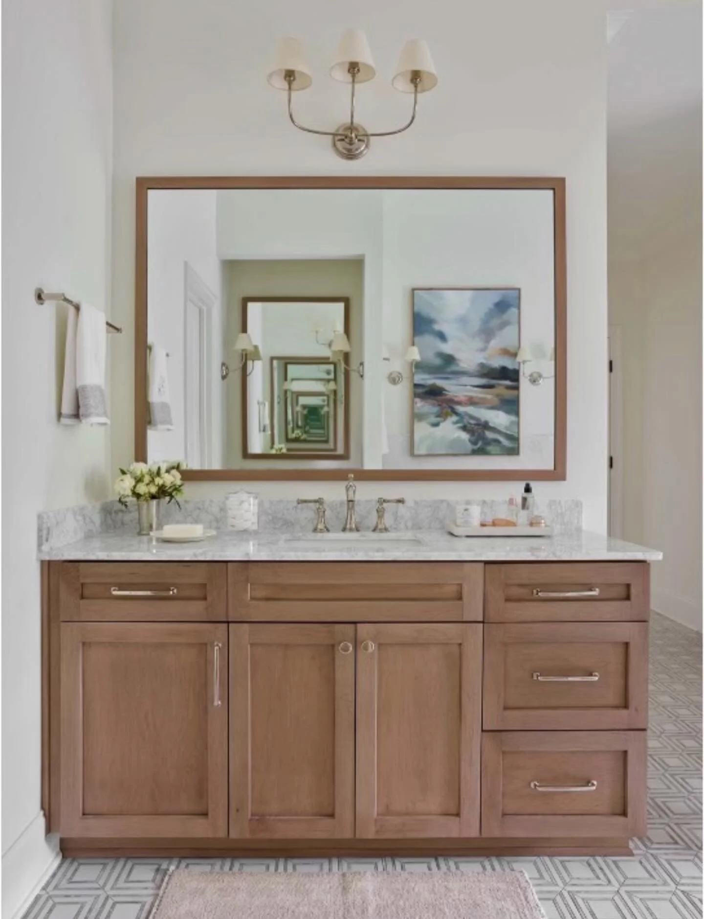 Throwback to this 2023 Bath of the Year moment ✨
A master vanity designed to feel timeless, tailored, and quietly luxurious.

📸: @emilyfollowillphotographer 
📖: @atlantahomesmag