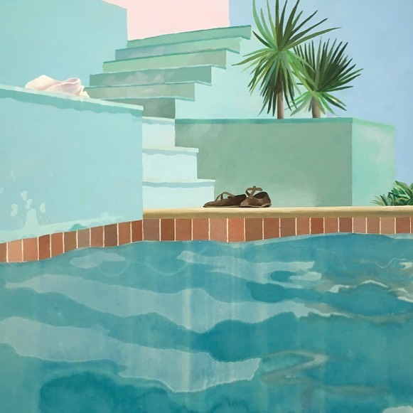 Always a fave #poolseries #davidhockney #wanderwithus #packakaftan