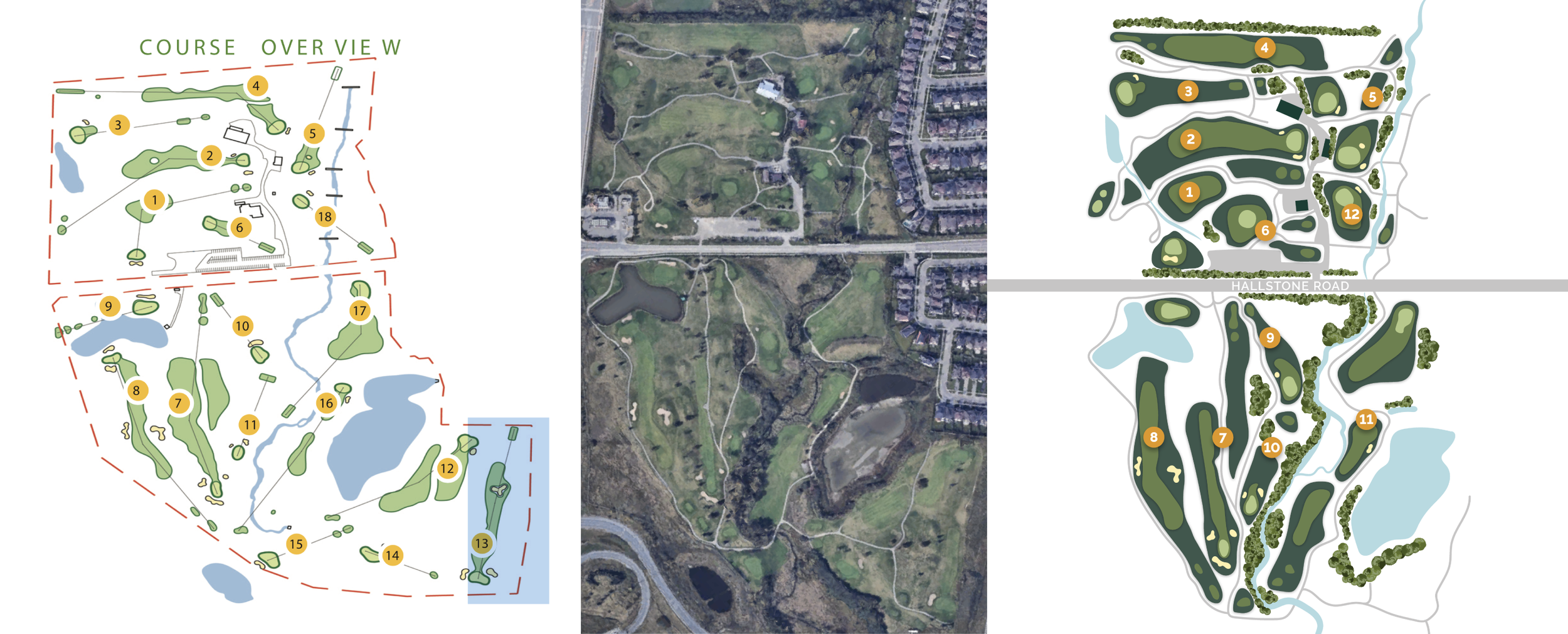  Previous design / Google Earth / Final 