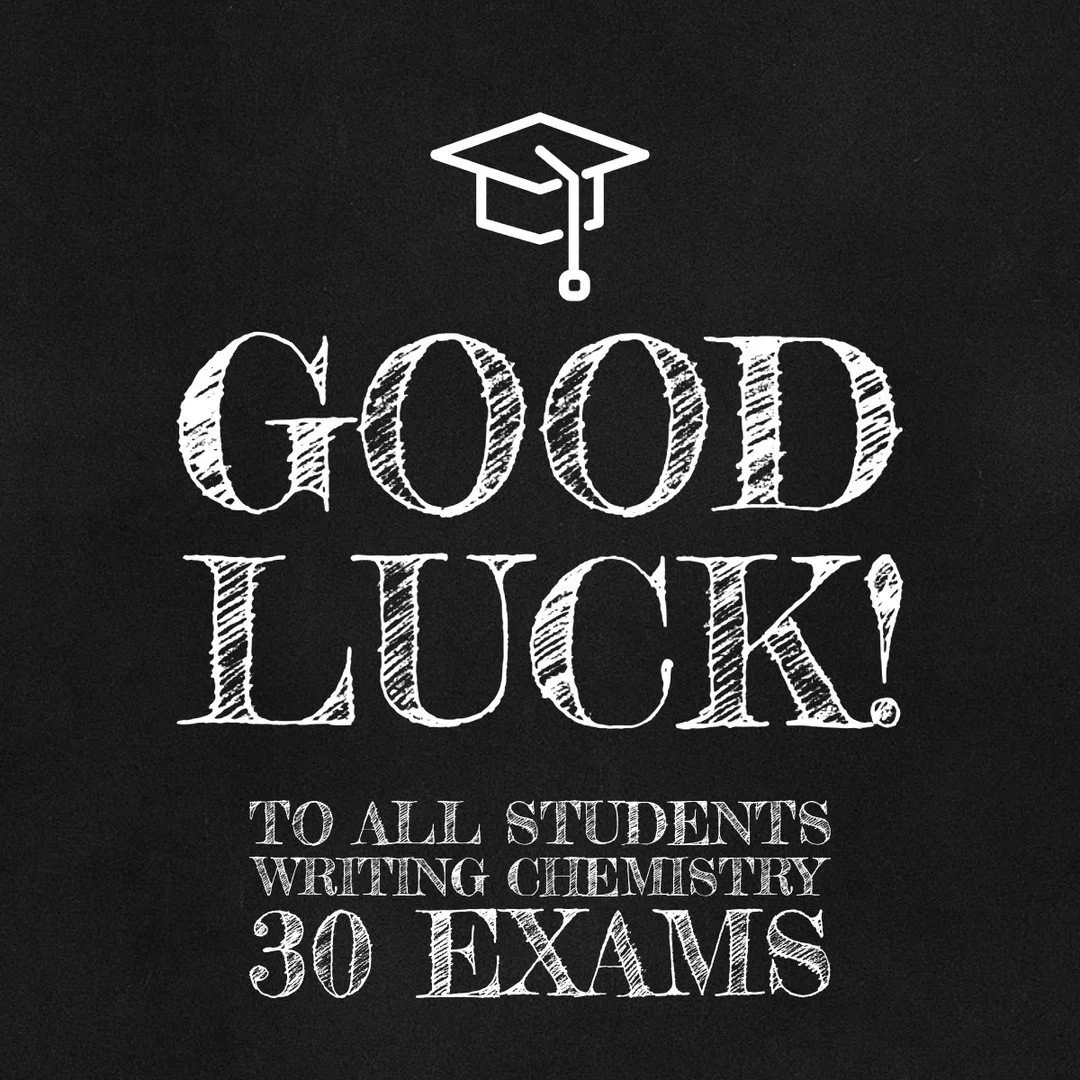 ⚗️ Good Luck, Calgary Students!
To everyone writing the Chemistry 30 Diploma Exam this week: You&rsquo;ve got this! 🎉
Here are some final tips to ace it:
🧪 Review key formulas and practice balancing equations.
🌡️ Pay attention to units and convers