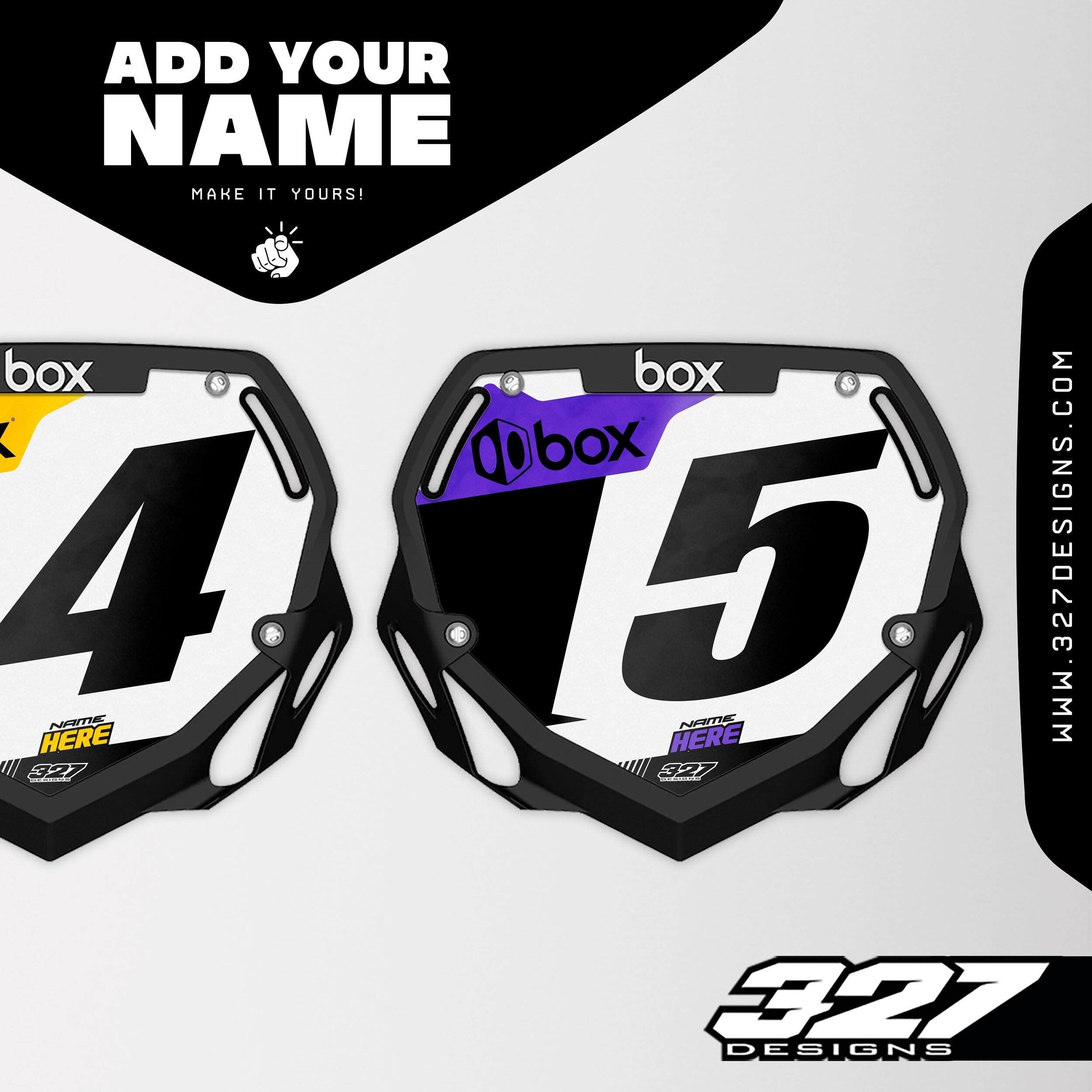 Official Partner with @boxbmx and the #boxlevelupprogram, we offer fully customized number plate inserts to match your jersey!  #327army

Available on our website 🖥️ 327Designs.com
*Access Code via Team FB page*

&mdash;

#bmx #bmxracing #vinyl #usa