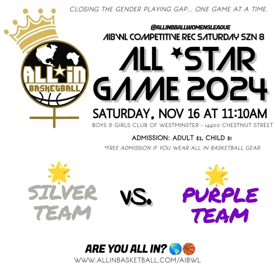 🤩 Starstruck!

Can&rsquo;t wait for these AIBWL all stars to shine on the court next Saturday 11/16! 🩶💜

Stay tuned for the roster.

@allinbballwomensleague 🌎🏀
We are ALL IN.