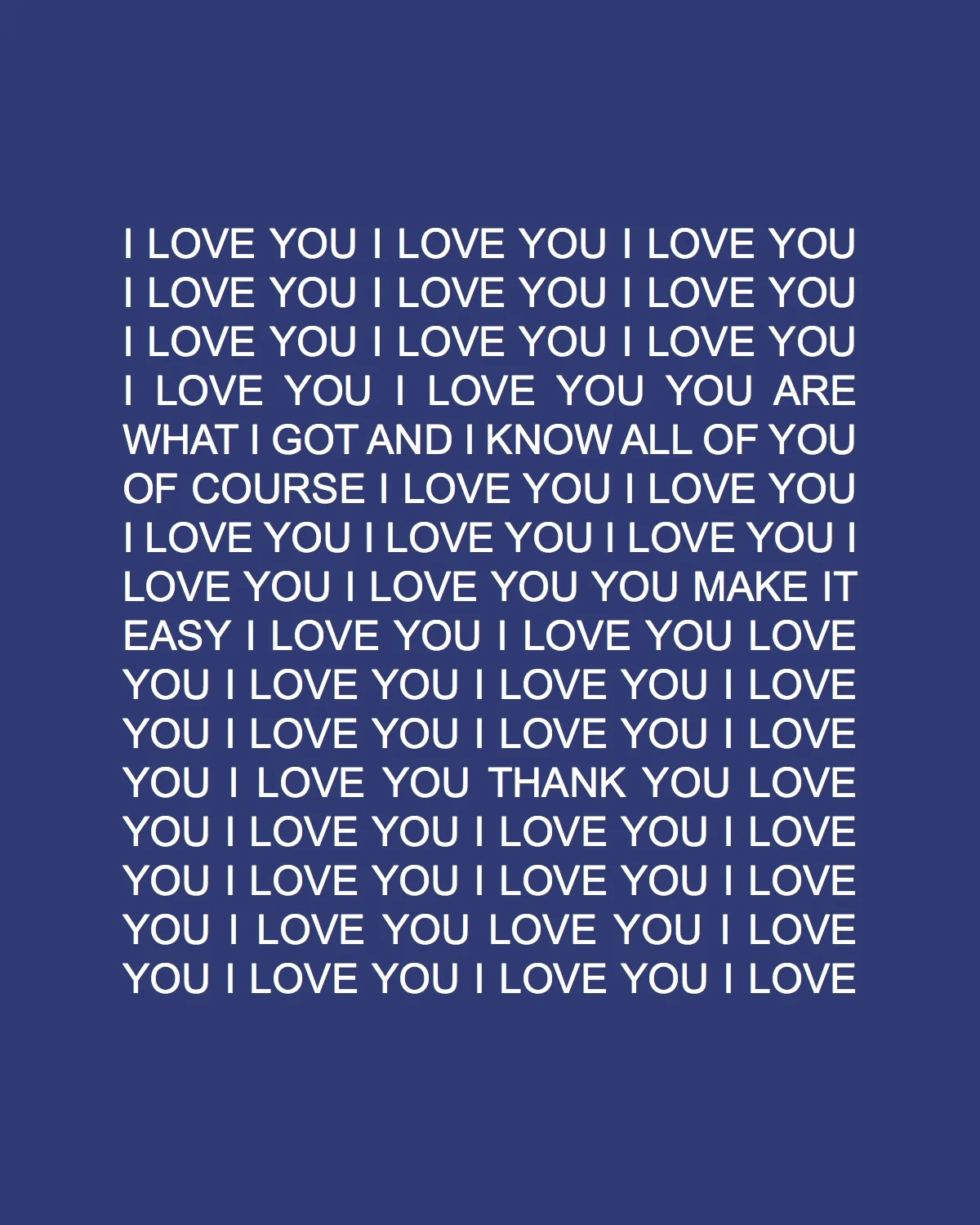 it is easy to love you