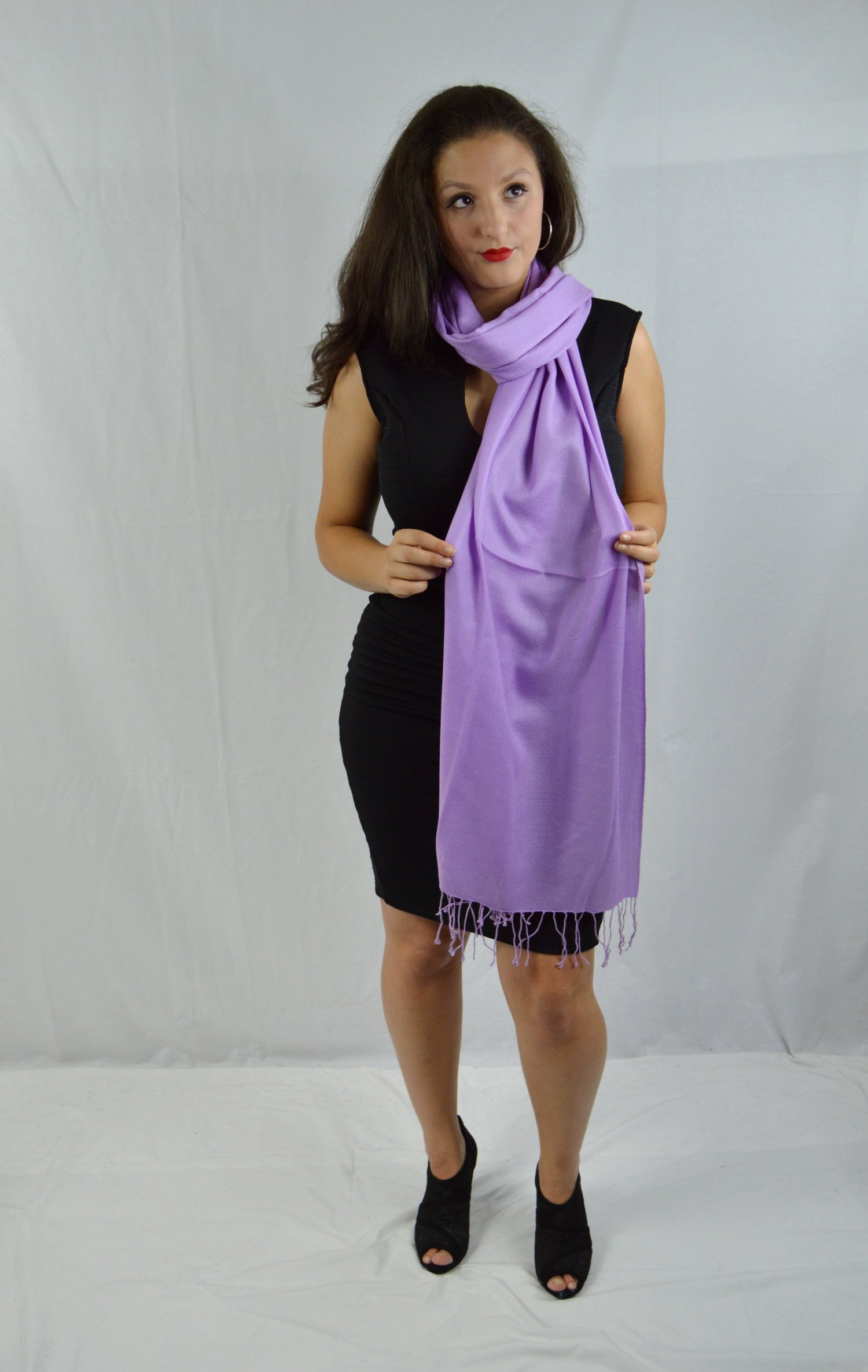 sachin and babi light blue dress Kate Kasin Soft Chiffon Pashmina Scarf Shawls and Wraps for Formal Eve   Vanessa Jane