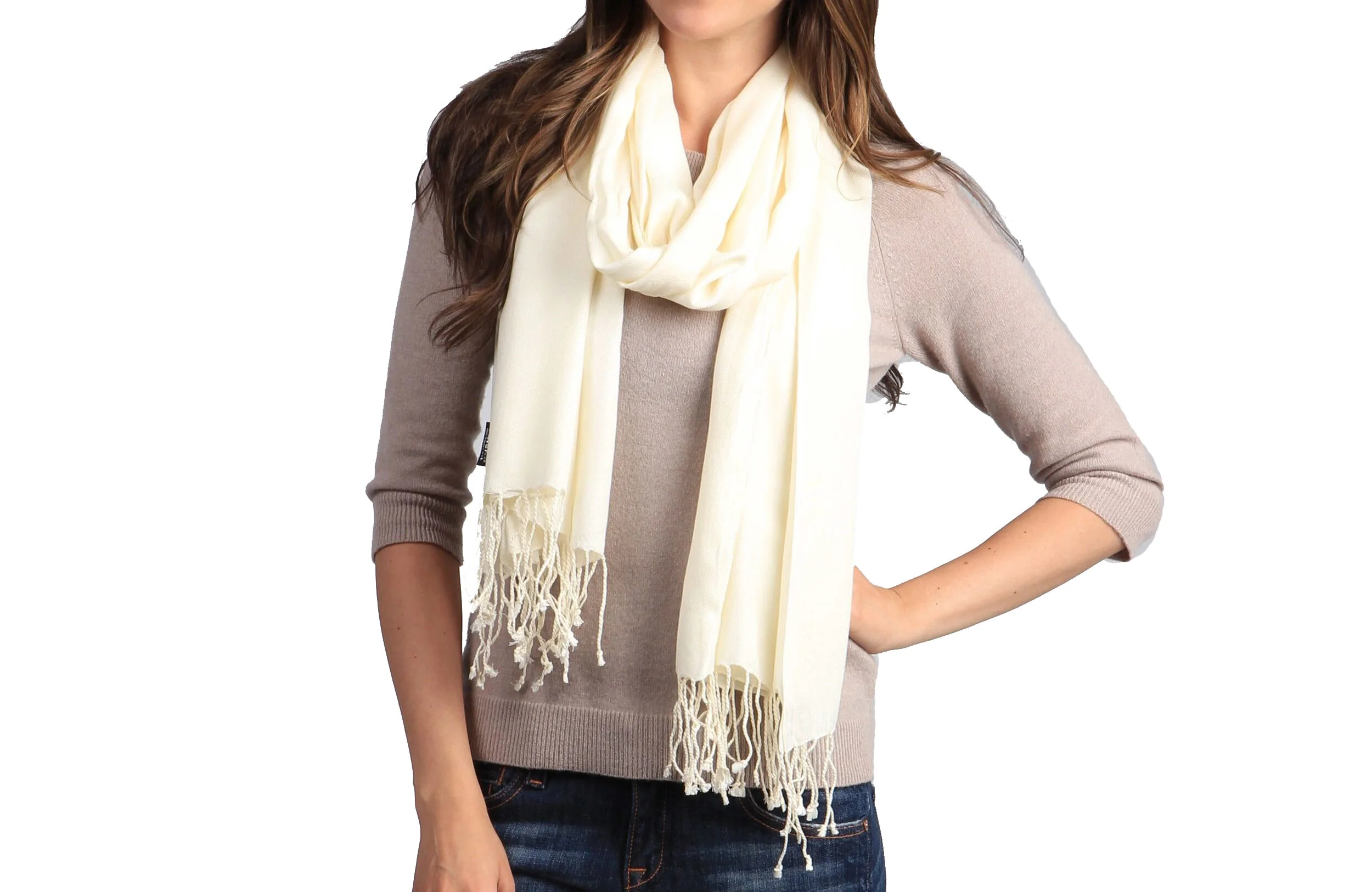 Fancy Shawl/Faux Shawl/Cheap Shawl/Evening shawl/lightweight shawl/ Summer Shawl (Ivory)