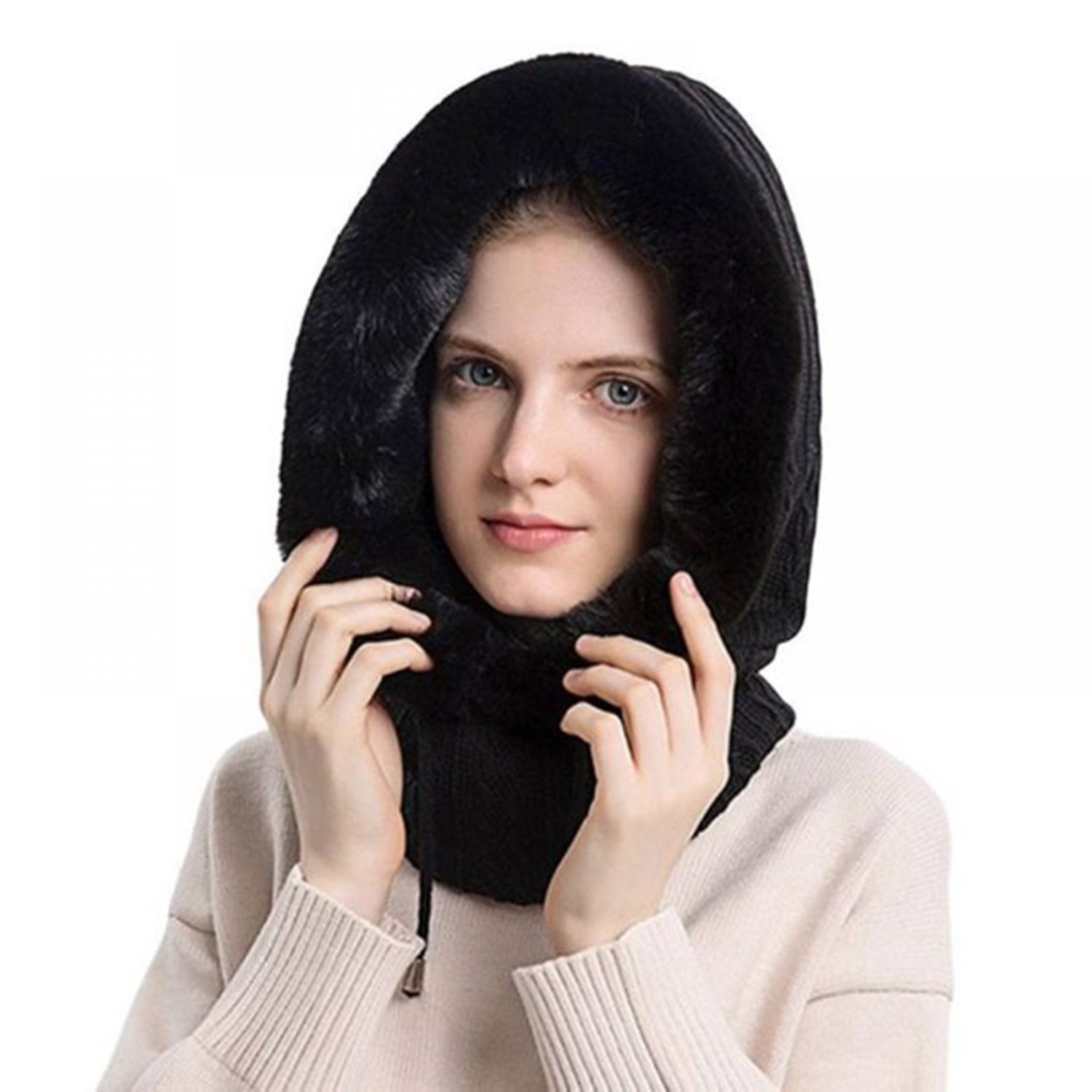 Women's fur best sale trimmed winter hats