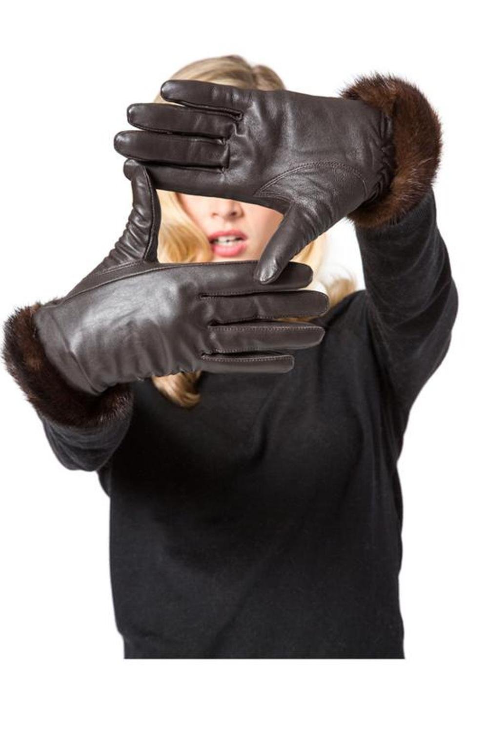 Leather gloves with Mink trim.jpg