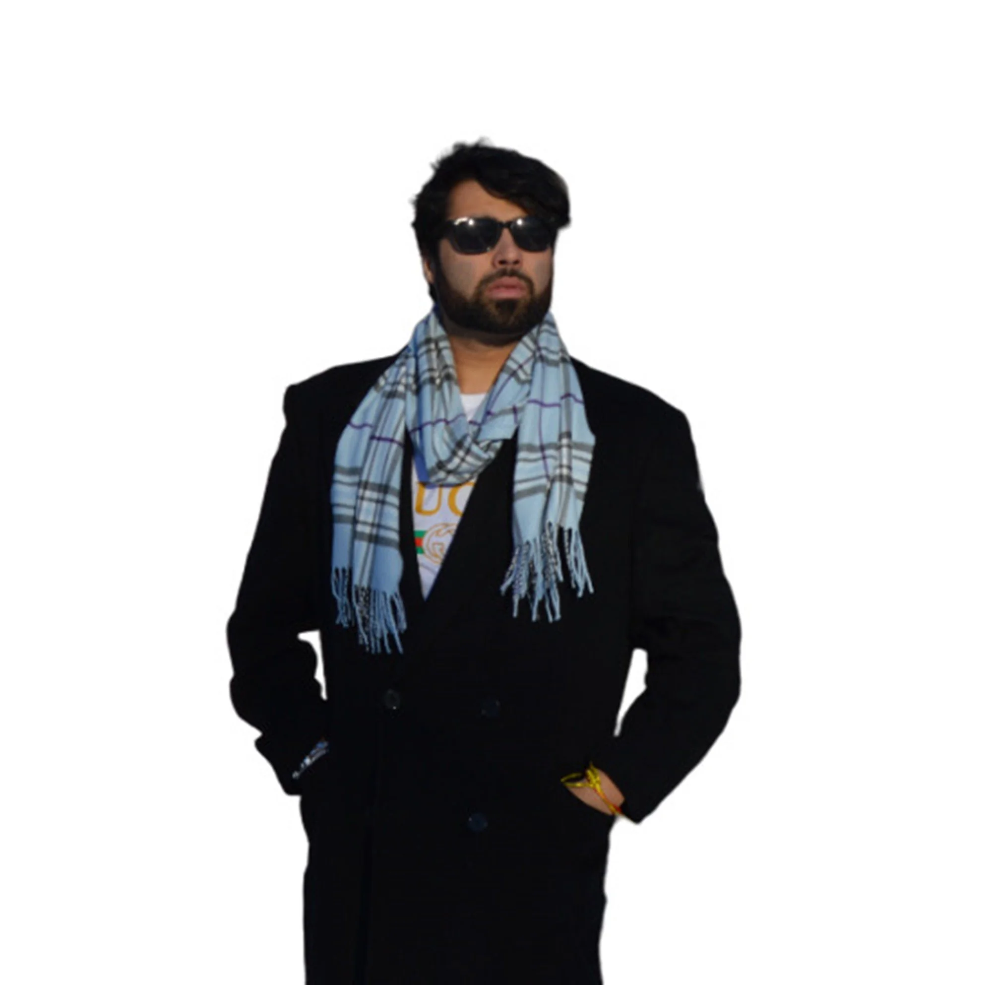 Mens scarf-scarves for men-Fancy Scarf-Check Scarf-Evening scarf-Plaid (Unisex Cashmere Feel Check and Plaid scarf- Olive Green)