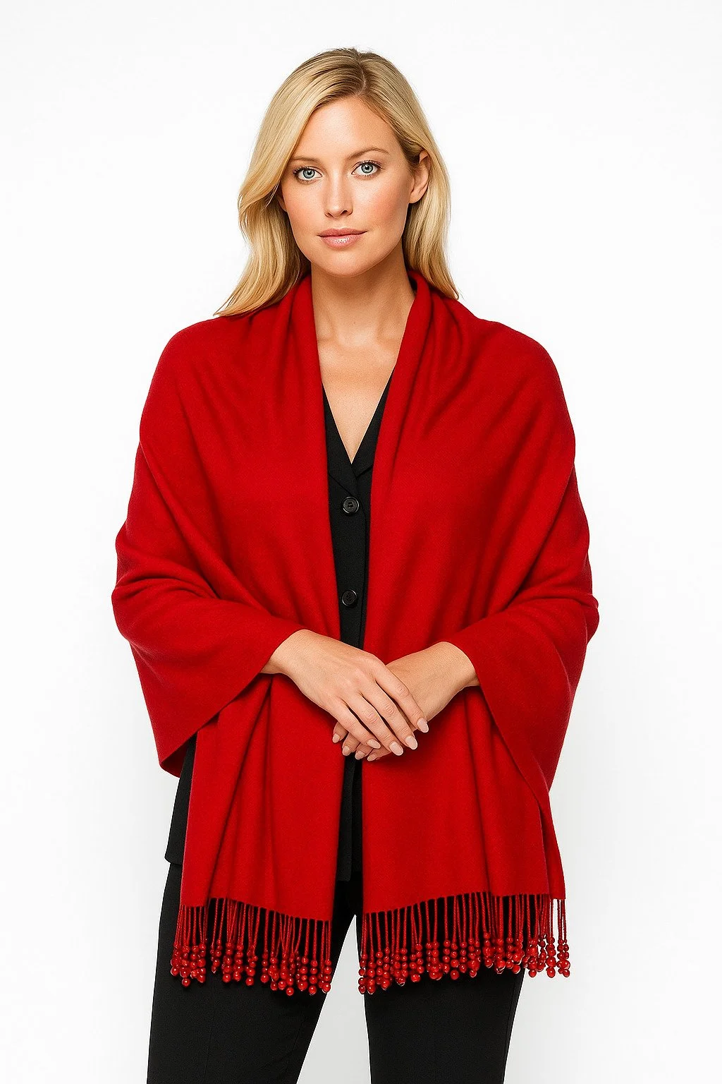 Red beaded tassels shawl of AI from Chat GPT.jpg