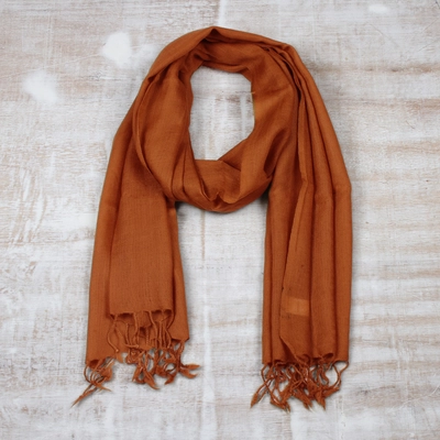 Evening Shawl Rust