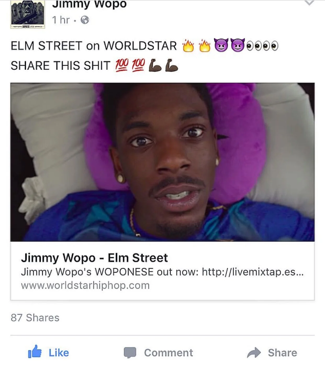 Check "Elm Street" out on Worldstar by clicking this link - http://www.worldstarhiphop.com/videos/video.php?v=wshhqqat9VjUSYYe871b .