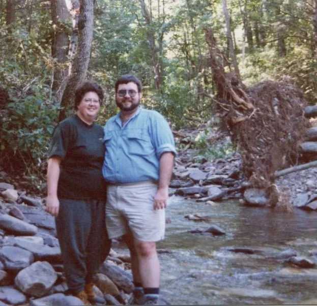 Dwayne and his wife in the great outdoors.