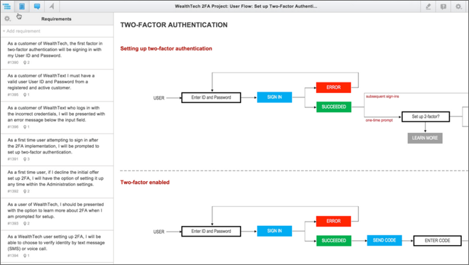 In this webinar screenshot Mike Hughes is showing some examples of the interactive diagrams you can build in iRise.