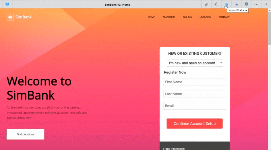 iRise Instant Wireframe Tool from Prototype.gif