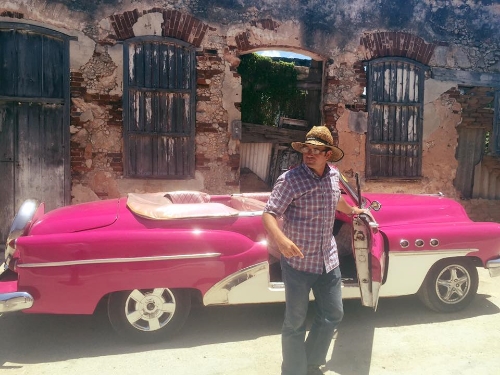  Rolando and his 1953 Hot Pink Buick. Email him at rol88@nauta.cu.