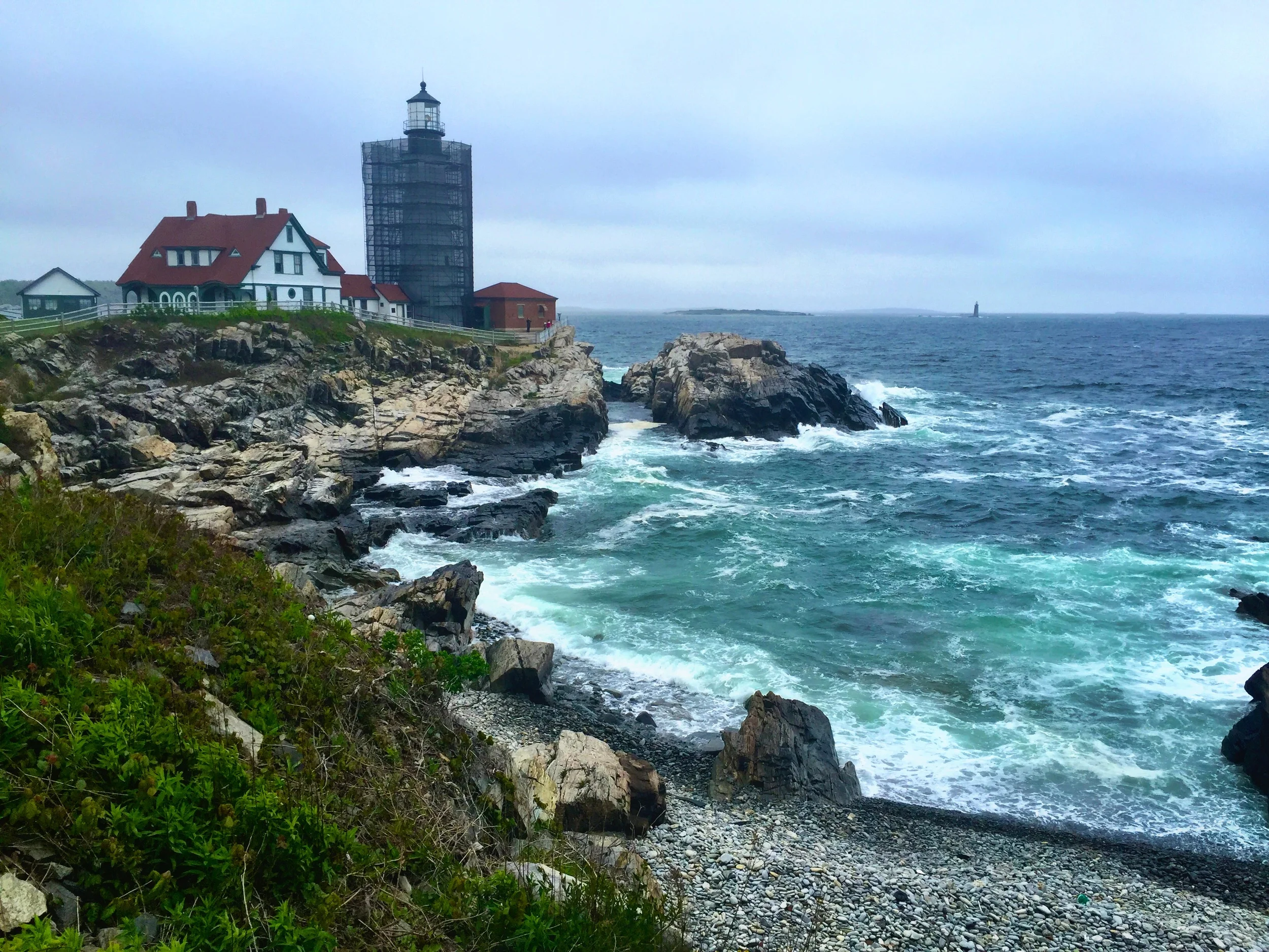  Portland Head Lighthouse. Still beautiful even under construction.
