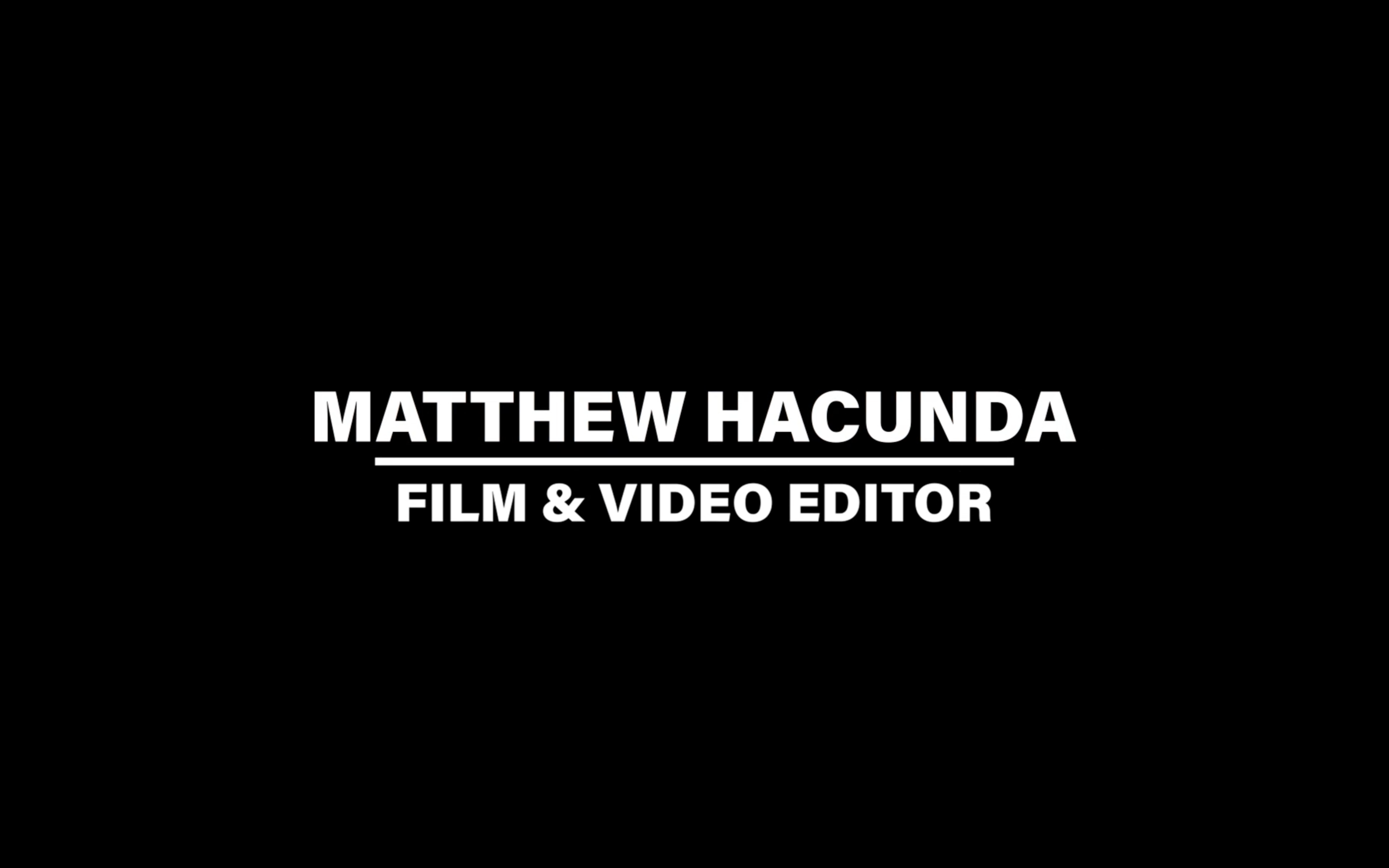 Editing Reel (2020)