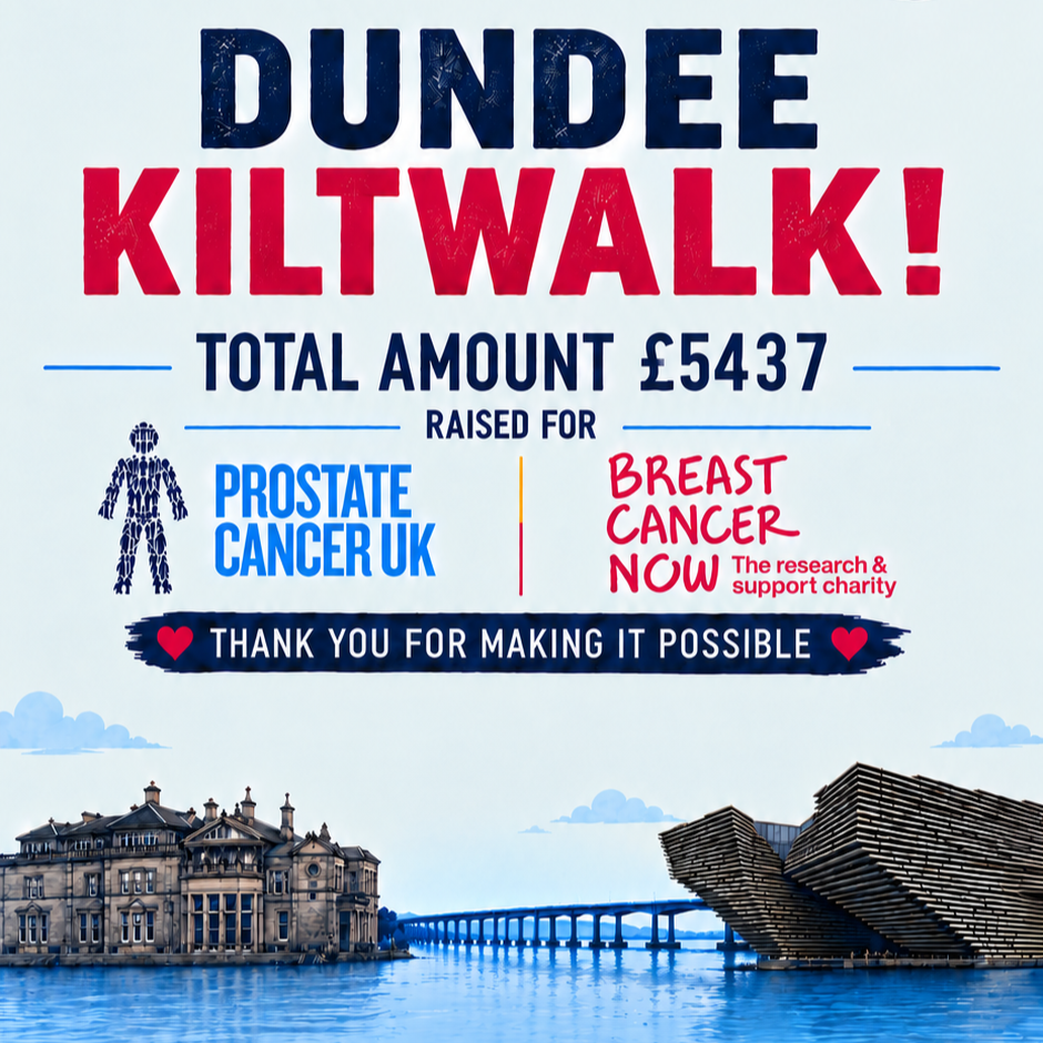 Dundee Kiltwalk 2026 - final dundraise update