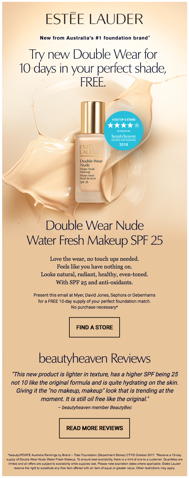Estée Lauder solus eDM