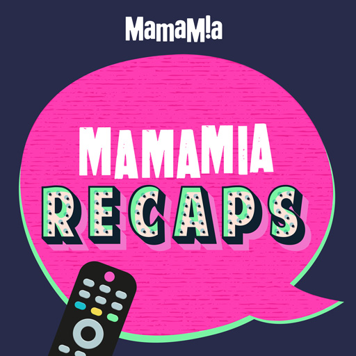 Mamamia Recaps podcast cover: Design &amp; art direction.