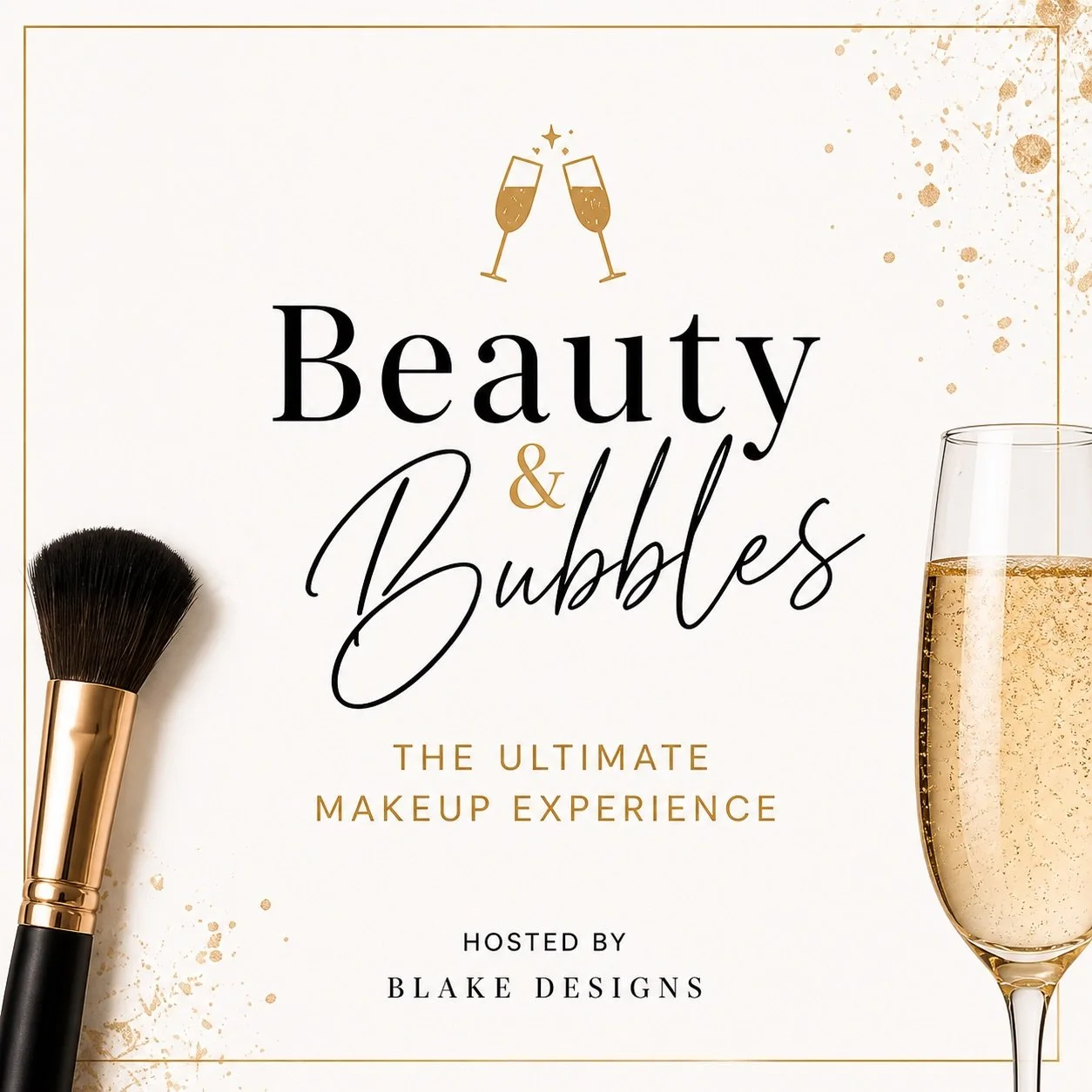 Beauty &amp; Bubbles - Like Paint and sip, but with a glow-up!

This is the ultimate girls night out - Learn how to create your own flawless makeup look while sipping, laughing, and spending time with your favourite people. 

#groupmakeuplesson #gold