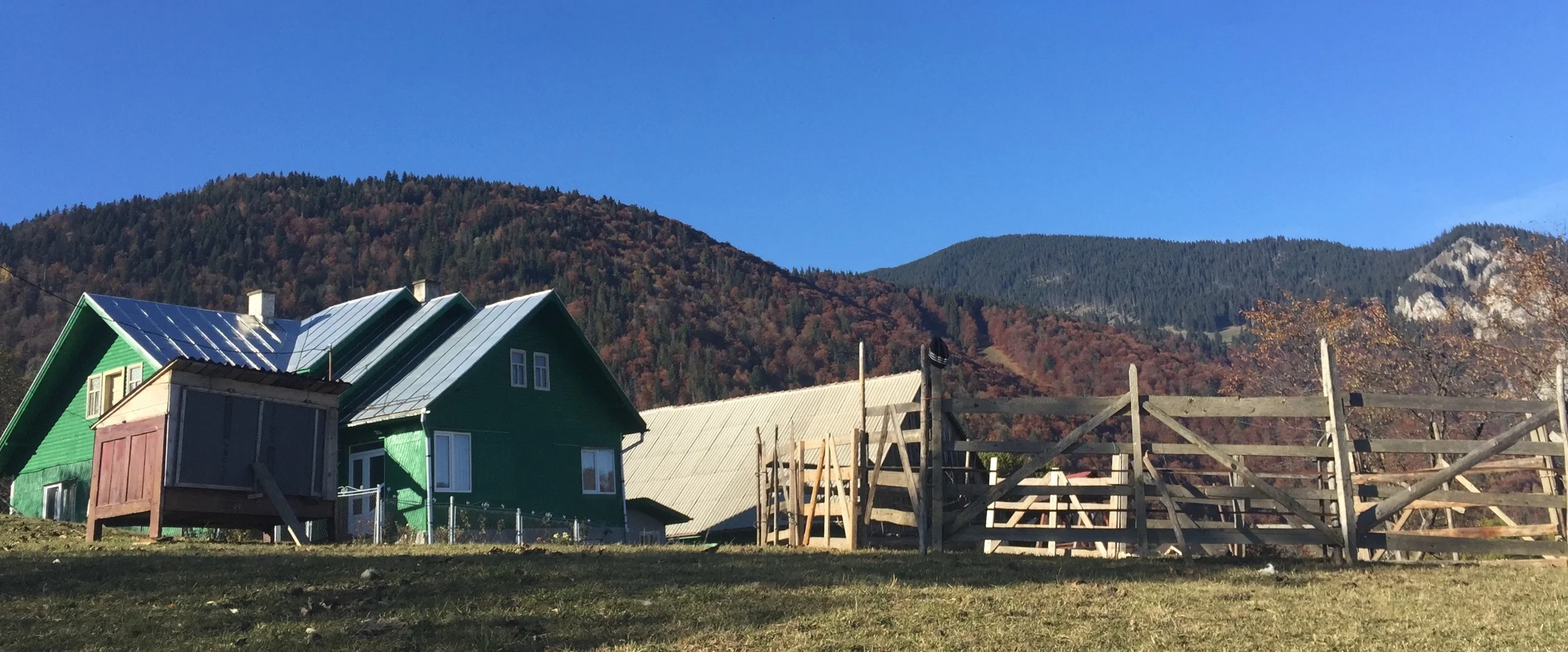 A family house, shepherd's hut and sheep pen in Magura.