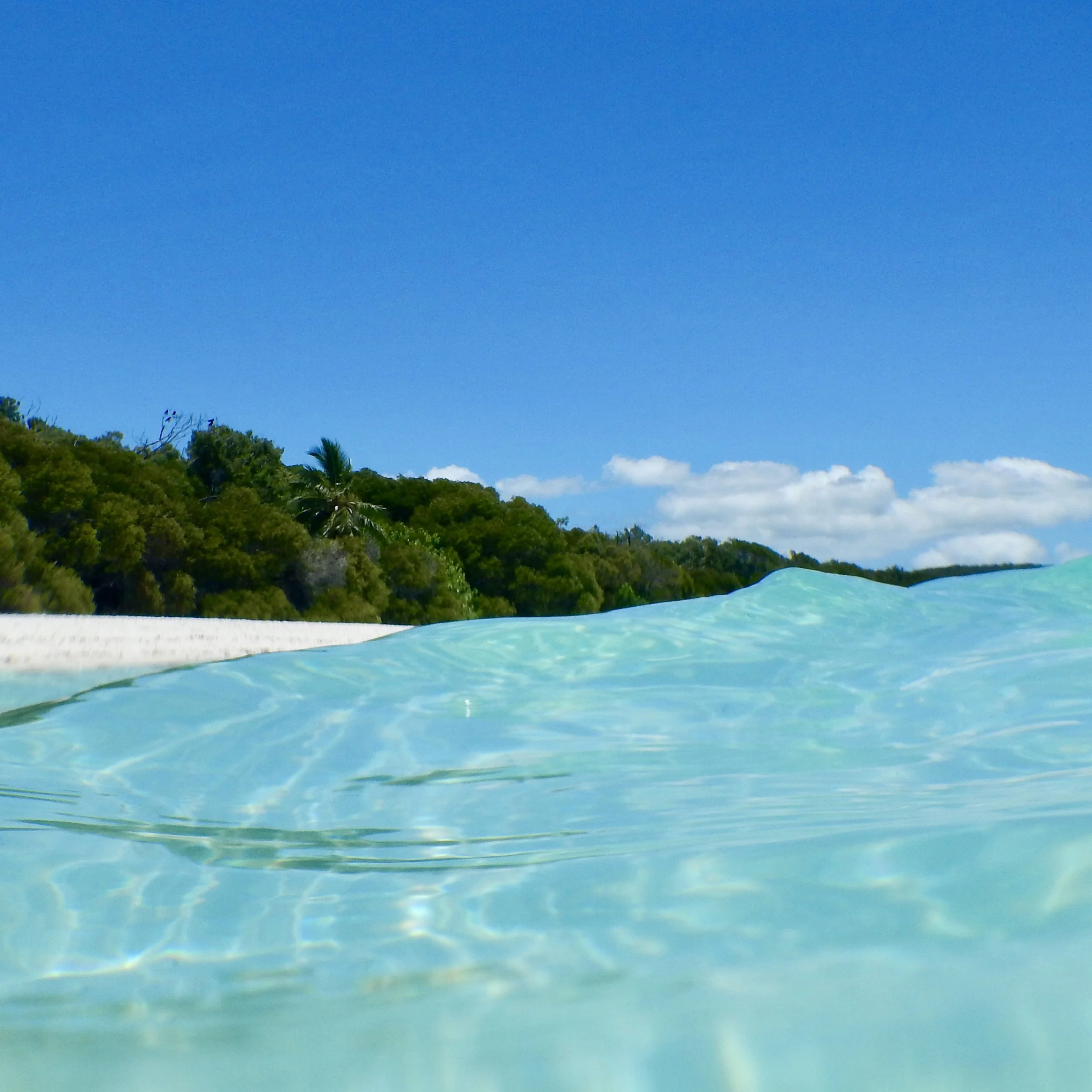 Ocean off Whitehaven Beach, Whitsundays, Queensland, Australia