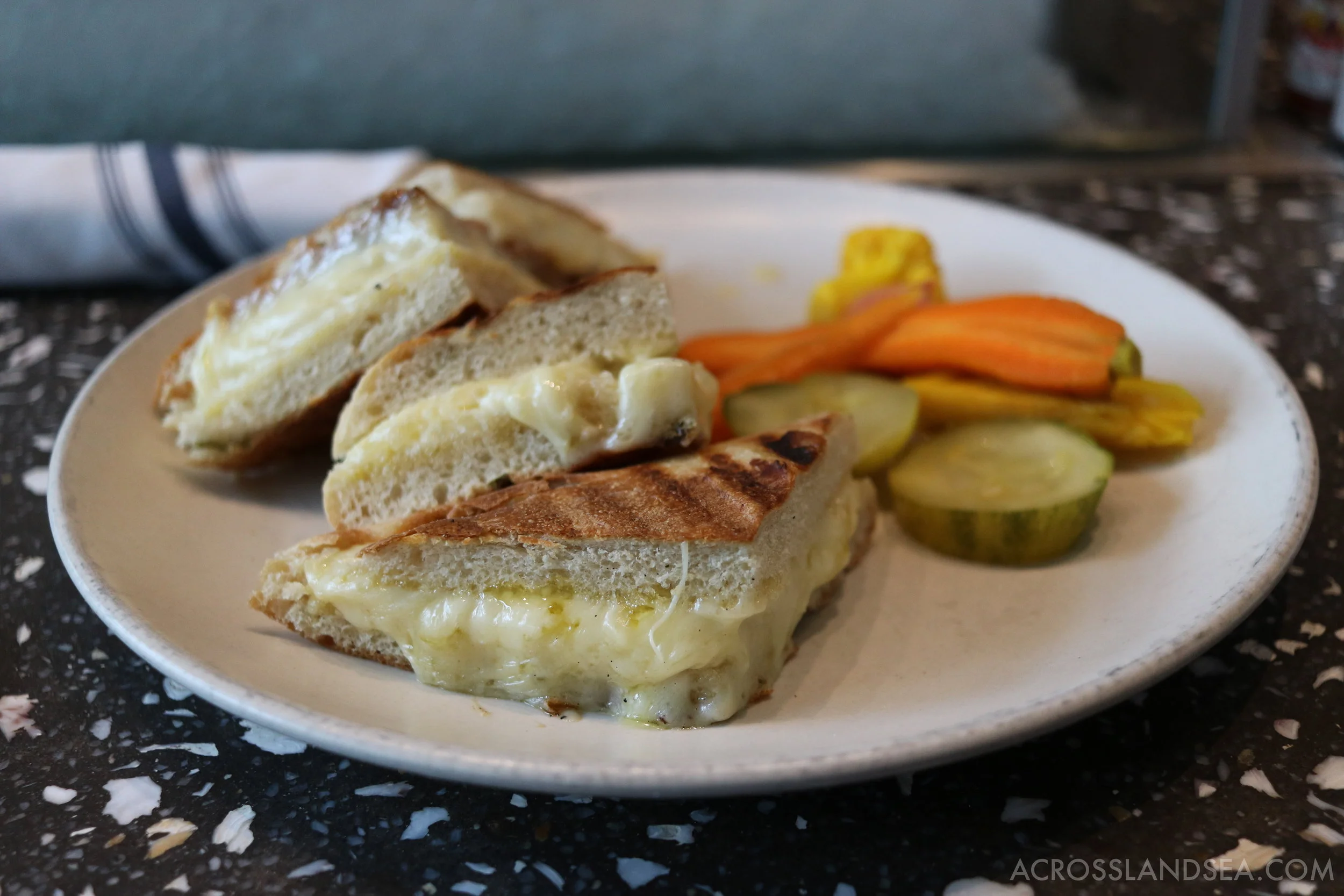 Grilled cheese sandwich, Hog Island Oysters, Oxbow Public Market