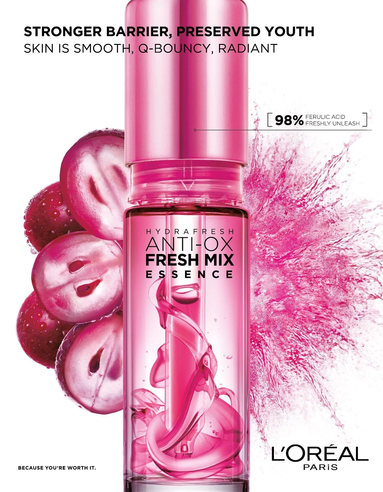 L&rsquo;Or&eacute;al Paris | Hydrafresh Anti-OX Fresh Mix &amp; Revitalift Filler [HA]
 以前撮影したロレアルパリのキャンペーンから。このKVだけでなく、他にも様々なテクスチャー表現に挑戦する機会をいただきました。  Part of a series of campaigns shot for L&rsquo;Or&eacute;al Paris in Shanghai, and its BTS from th