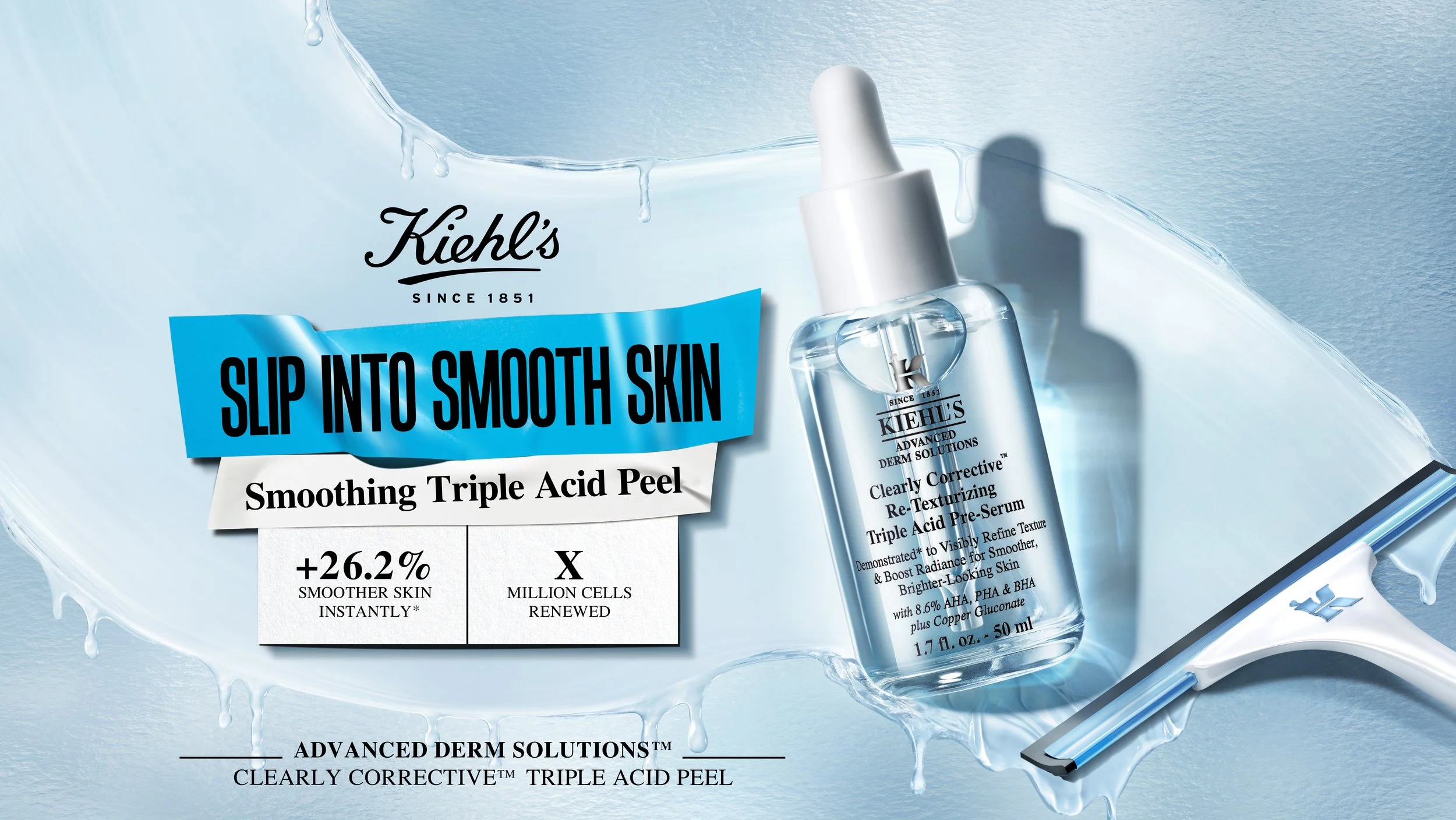 Kiehl's Clearly Corrective Triple Acid Pre-Serum key visual