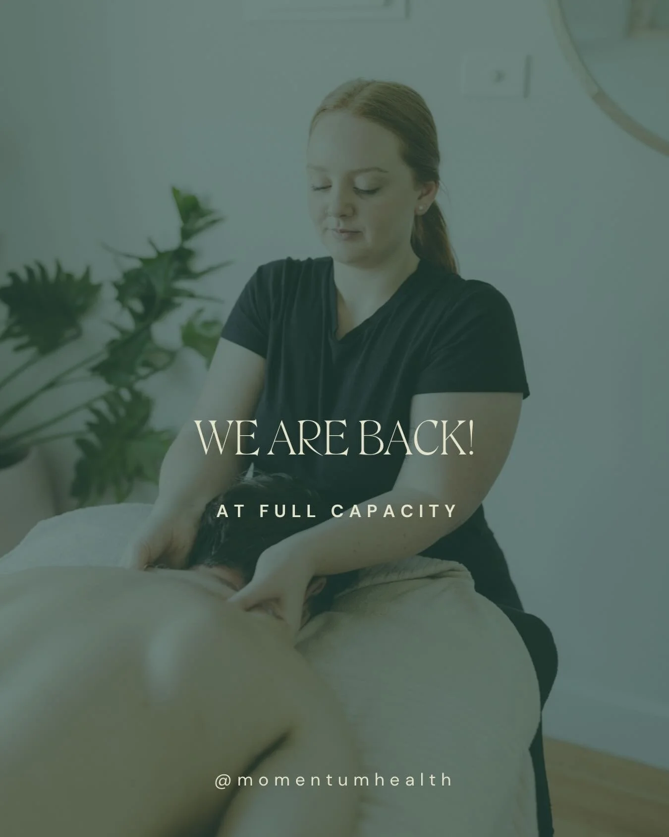 Aches? Stiff? Sore?
Good news, we&rsquo;re back to full hours!

Monday&ndash;Saturday 💪
Remedial massage and Myotherapy ready to get you moving and feeling better again. Your body will thank you, book in now online or call our clinic!
