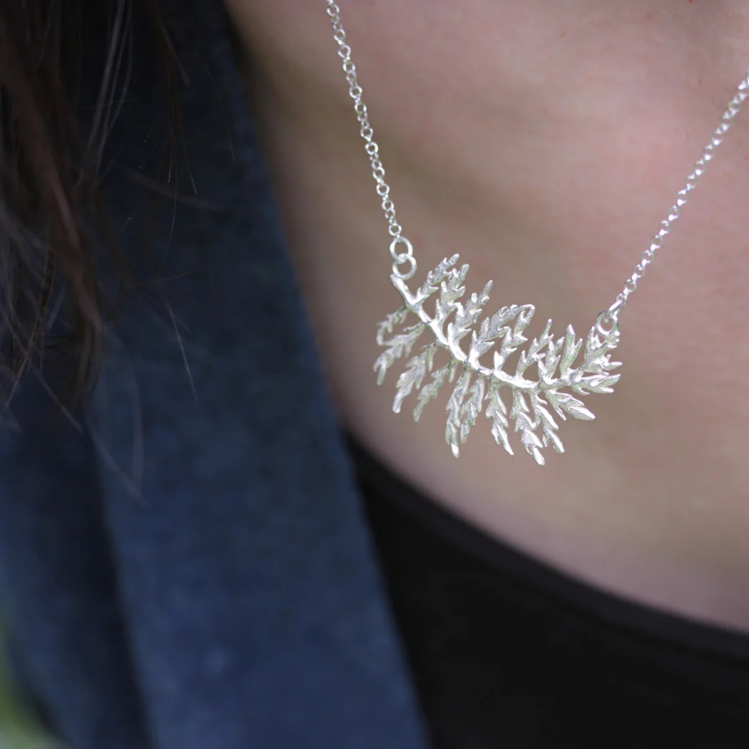 silver fern necklace
