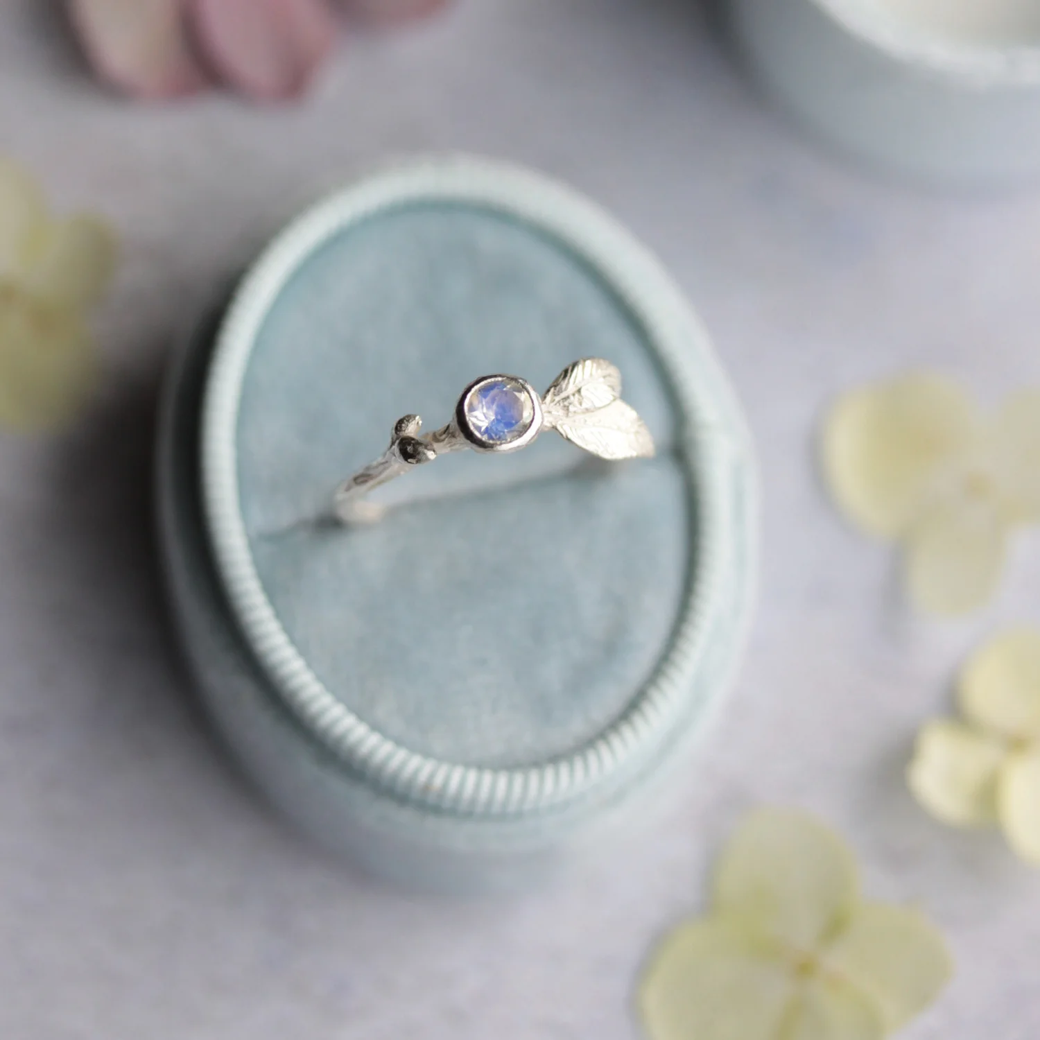 Copy of silver moonstone ring