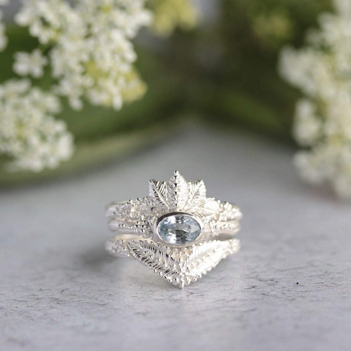 sapphire ring set